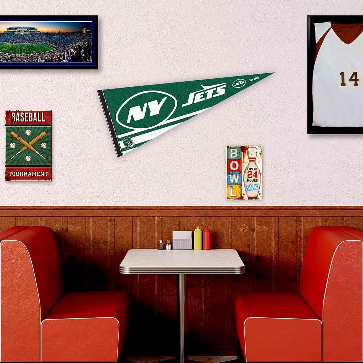 New York Jets New Logo Pennant Banner Flag - Image 3