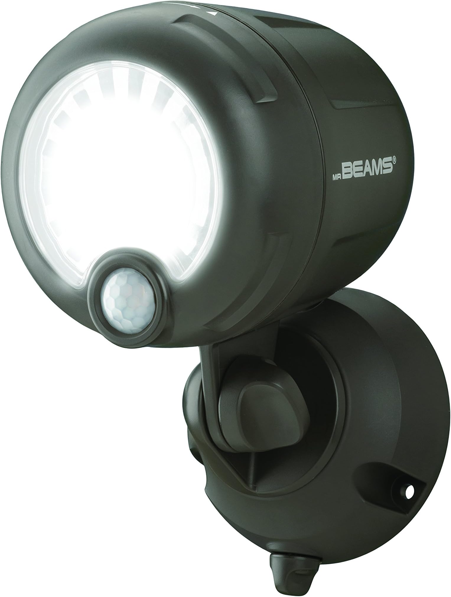 Mr. Beams MB360XT-Brn-01-00 Wireless 200 Lm Battery-Operated Outdoor Motion-Sensor-Activated LED Spotlight, Brown