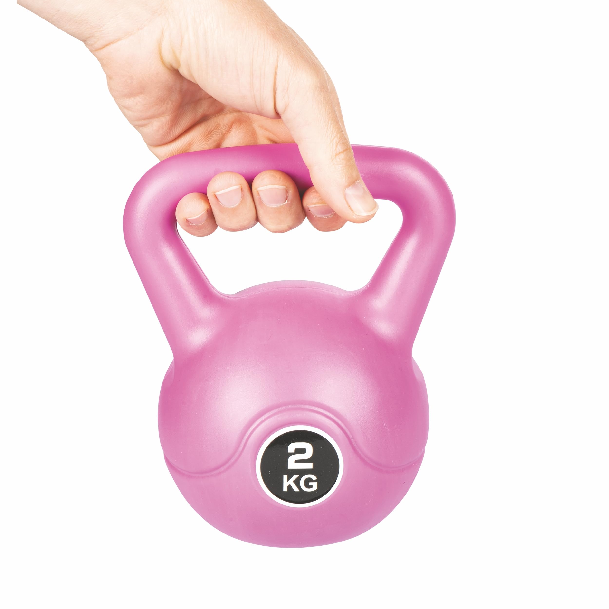 Kettlebell 2Kg per allenamento, presa antiscivolo, FitLover
