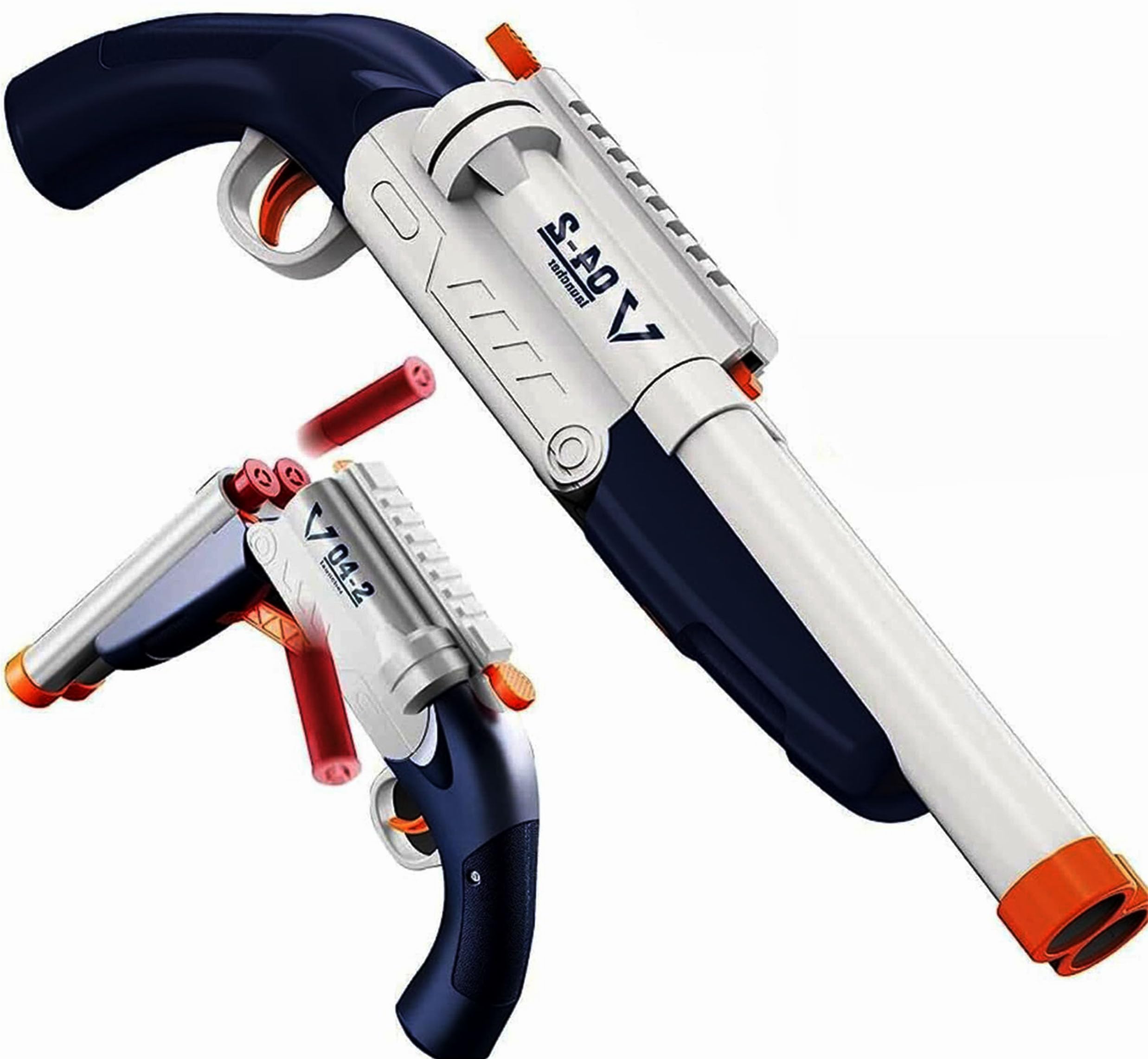 Toyzwonder Double Barrel 2 in 1 Blast Gun with Foam Bullets & Shell Ejection Shotgun Toy for Kids (B0D22N3MJS) Amazon Price History, Amazon Price Tracker