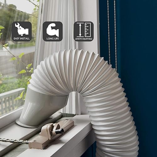 Miniatura 8 de Tubo de escape portátil TURBRO de 5 / 5.9 pulgadas de diámetro, en sentido horario y antihorario