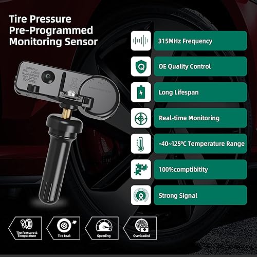 Miniatura 3 de Sensor TPMS, sistema de monitor de presión de neumáticos de 315MHz para Subaru reemplaza # 28103AJ00A 28103AG00A 28103SG000