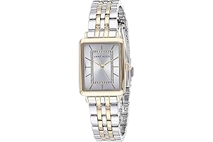 Exquisite Two-Tone Women's Watch with Shimmering Glitter