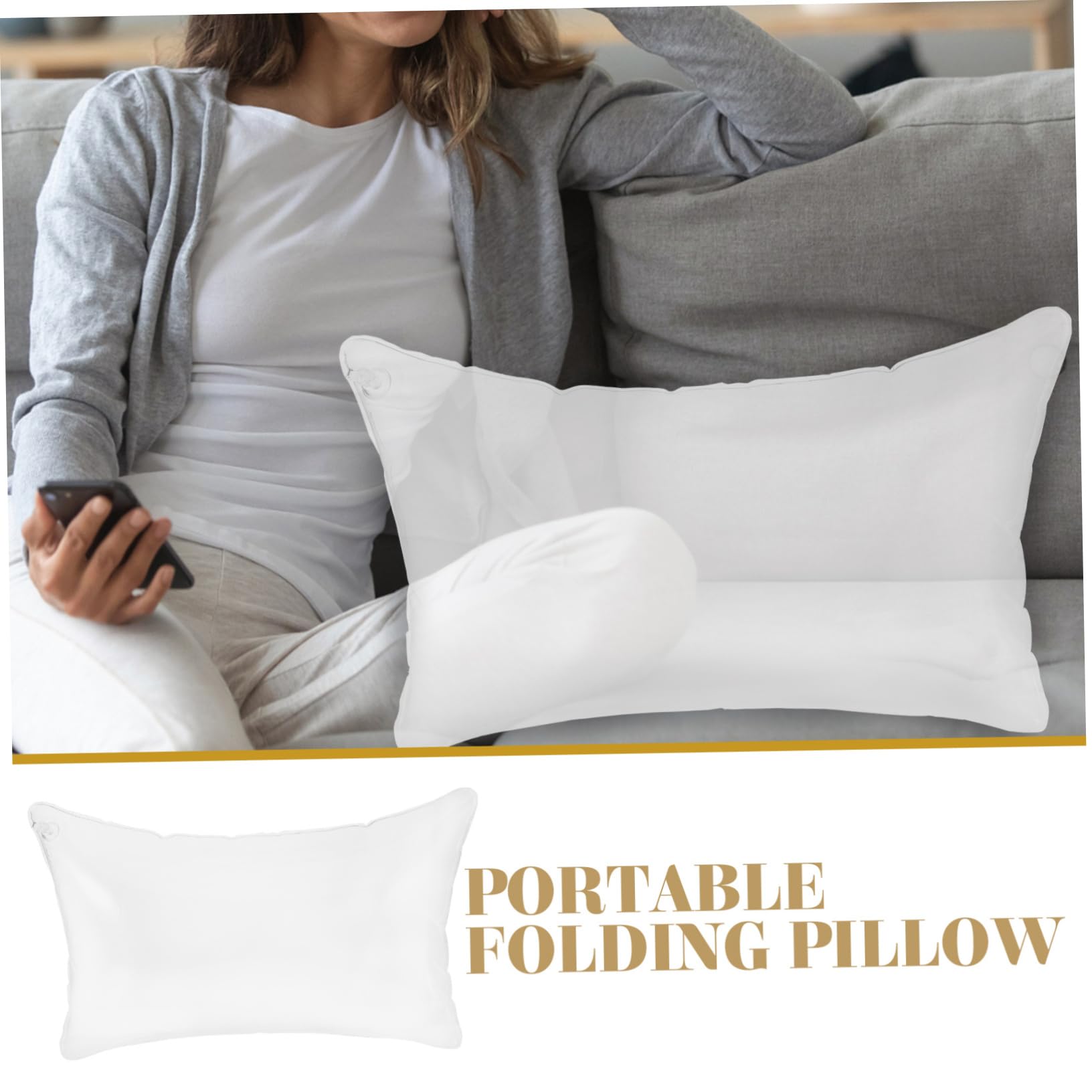 MAGICLULU 3pièces Coussin Gonflable Transparent Oreiller Pratique pour Camping Et Voyage Confort Ajustable Coussin De Relaxation Portable