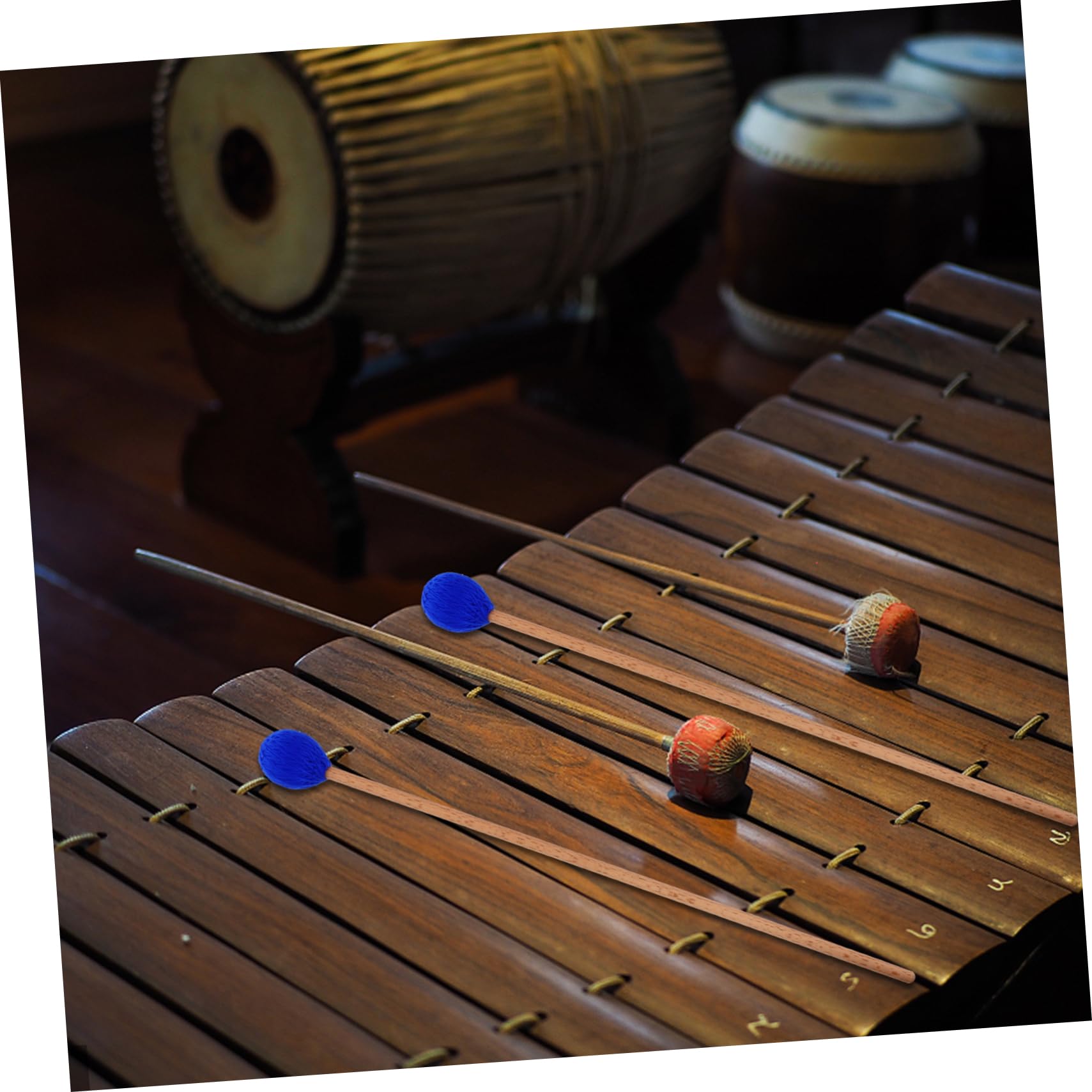 TOYANDONA 3paires Maillet De Marimba Avec Manche Érable Pour Xylophone Et Glockenspiel Accessoire De Percussion Avec Tête Pour Musiciens Débutants Et Professionnels