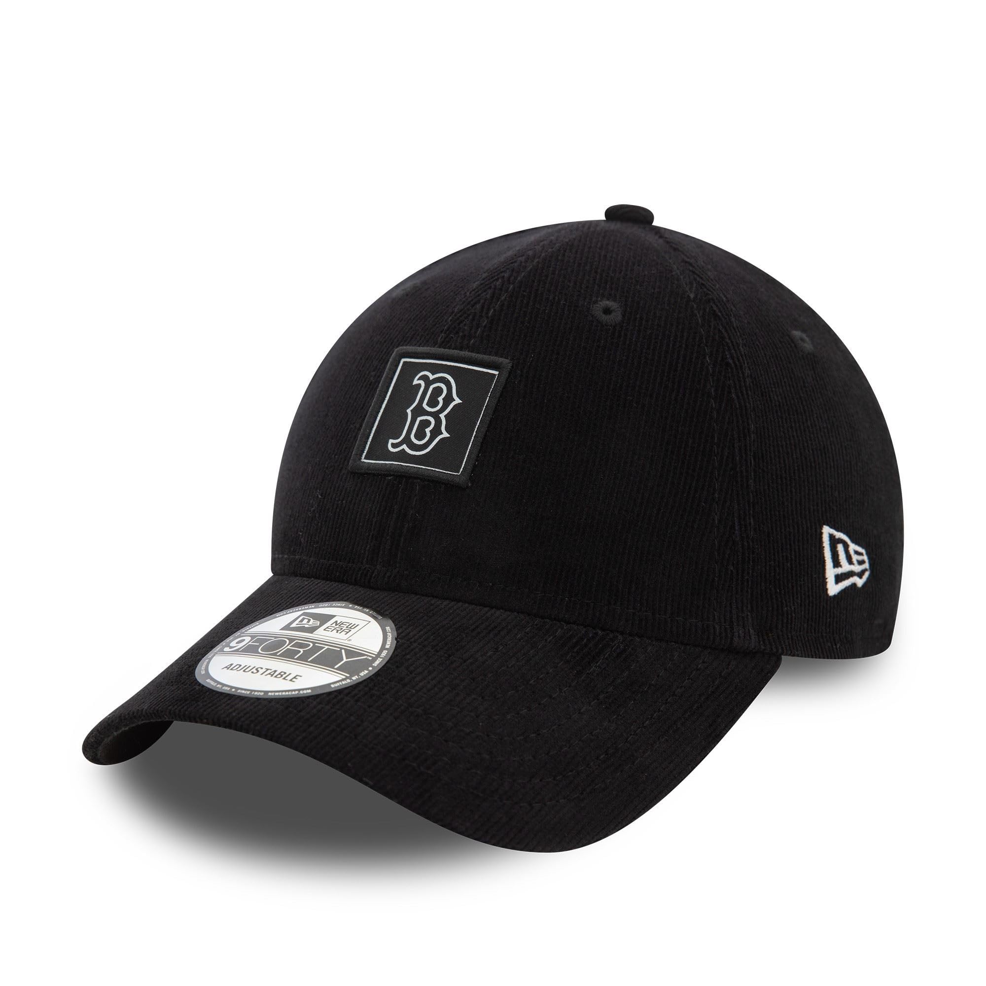 New Era Boston Red Sox MLB Cap Corduroy hat Baseball Adjustable 9Forty Patch Black โ image 1
