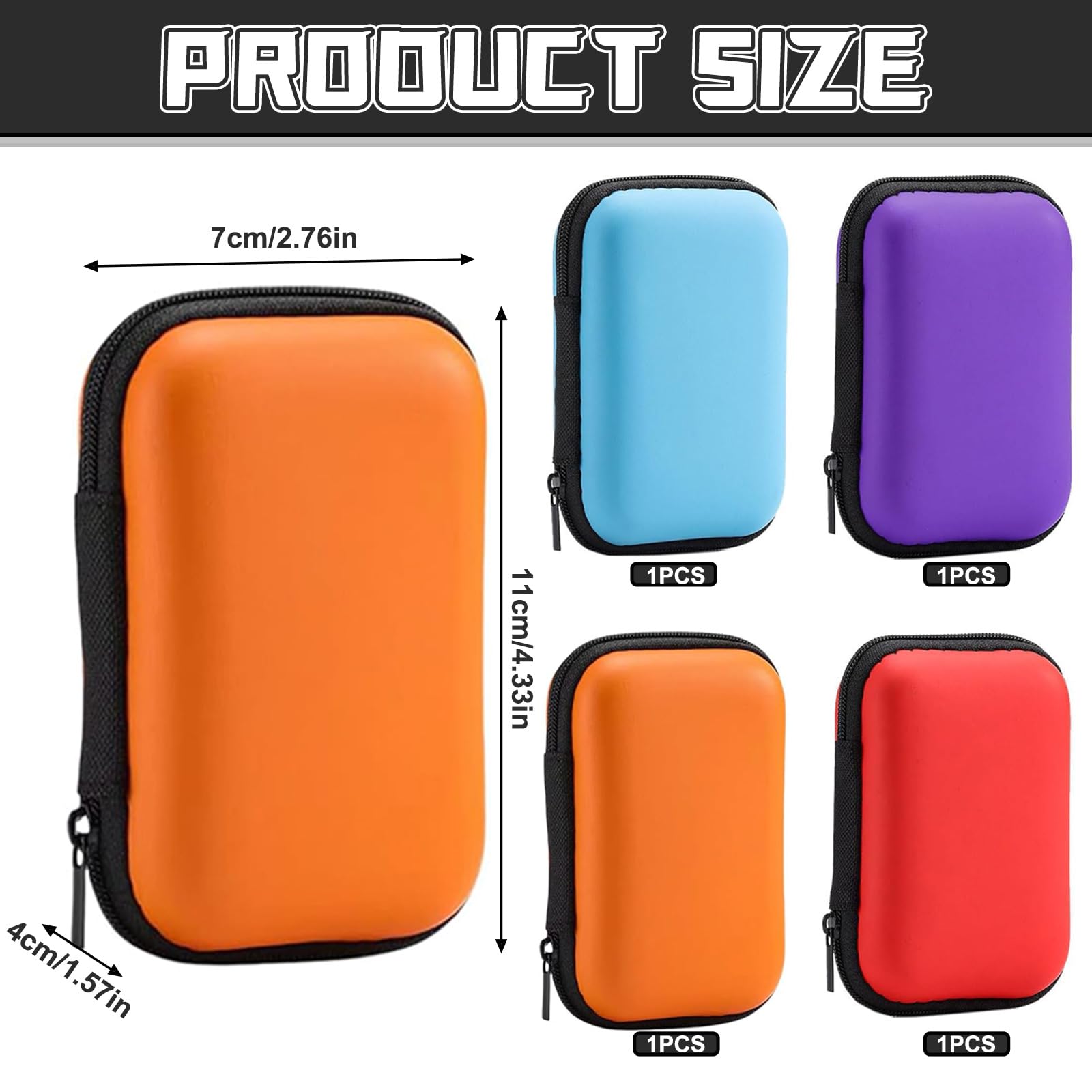 40 Pack Playing Cards Boxes, Solid Color Playing Card Box with Zipper, Robust Waterproof Playing Cards Case - Image 2