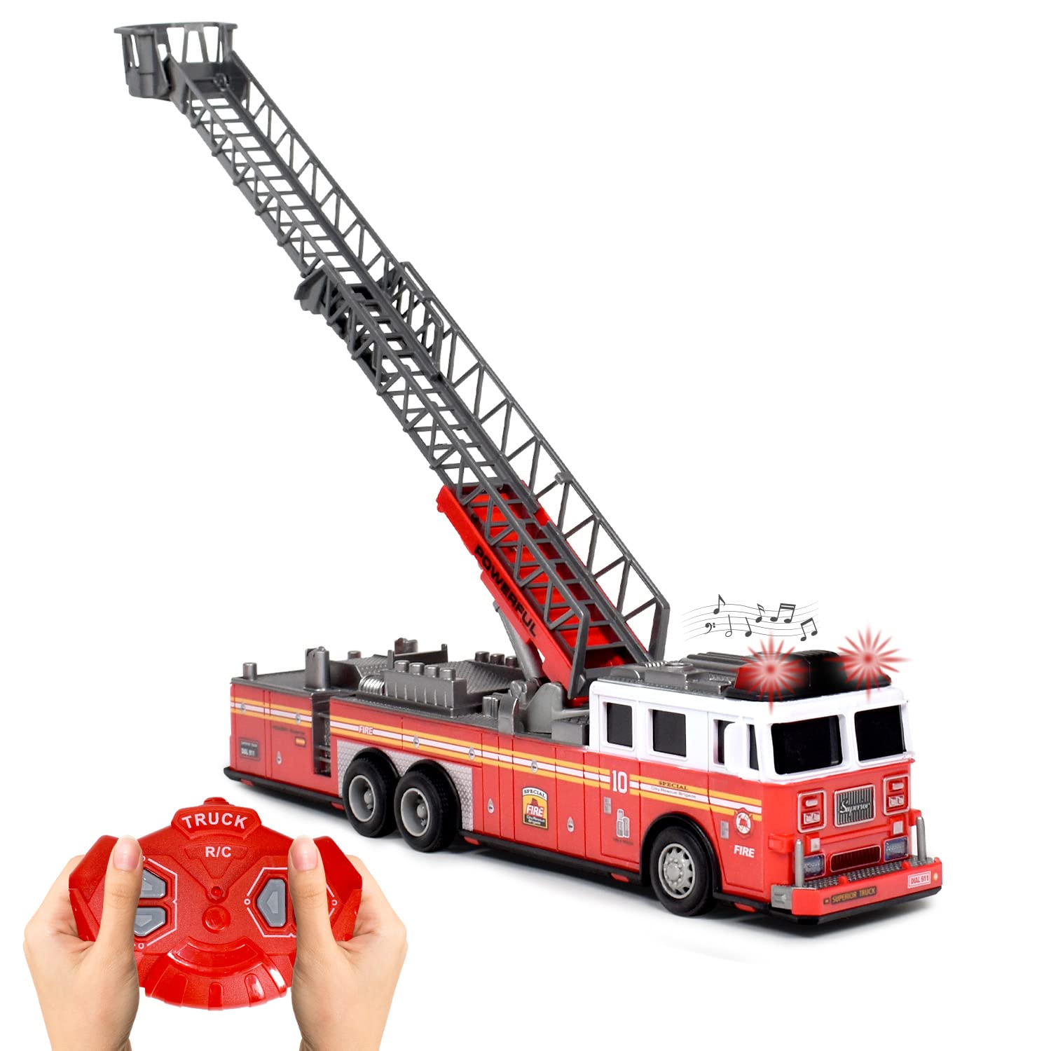 Realistic RC Fire Truck For Kids By simmplex Remote Control Firetruck