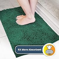 Vista 30 de Muddy Mat Tapete súper absorbente para interiores, de microfibra de secado rápido, antideslizante, para puerta principal, lavable a máquina