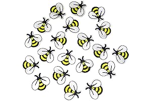Honbay Cute Bee Embroidered Patches