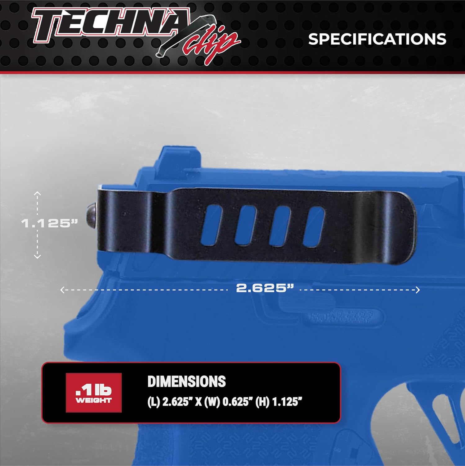 Techna Clip Concealment System for SIG SAUER Pistols - Durable High-Carbon Spring Steel Gun Clip w/Teflon Coat 1500 - Easy-to-Install Gun Holster Clip (Black)