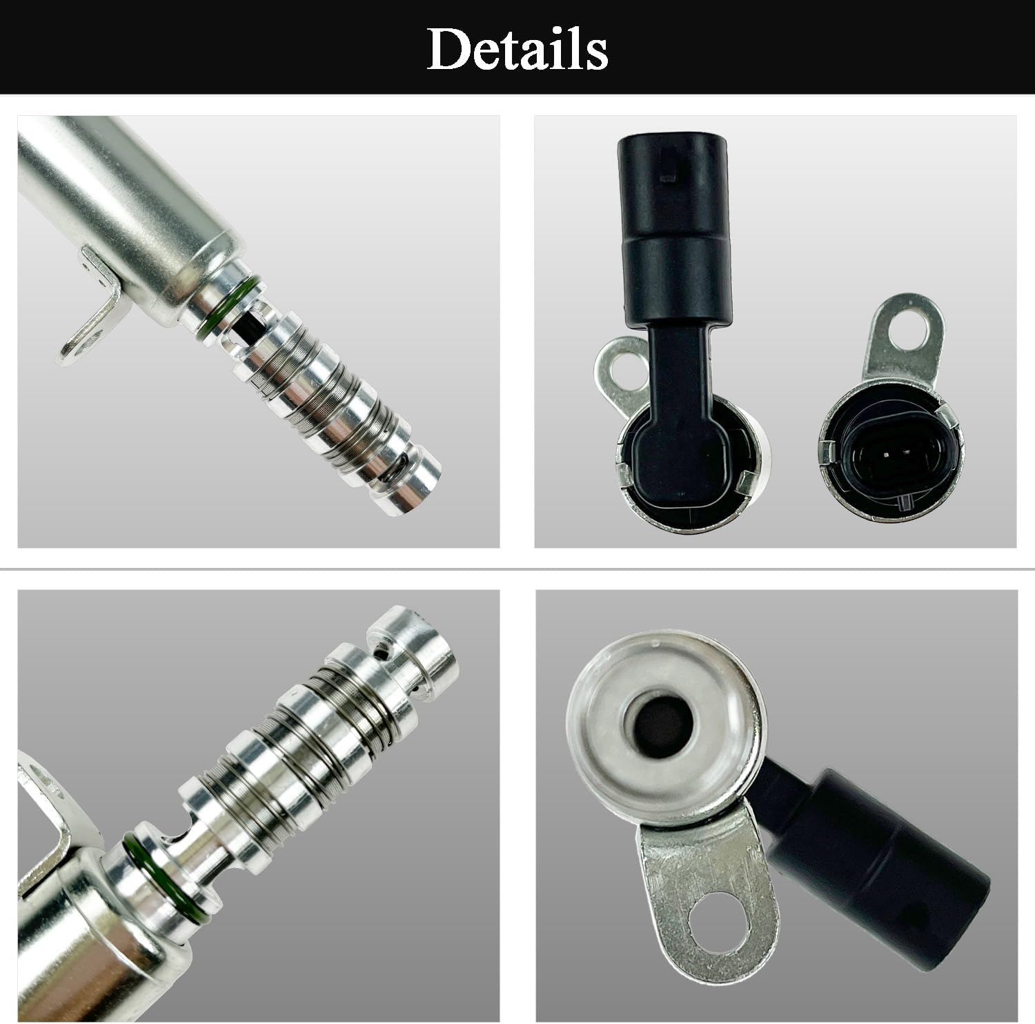 2PCS Engine Variable Valve Timing Solenoid VVT Intake & Exhaust Camshaft Position Actuator for 2012-2024 Hyundai Elantra/Kia Forte/Soul/Tucson 1.8L 2.0L, Replaces 243752E100 243552E100 918-033 918-034