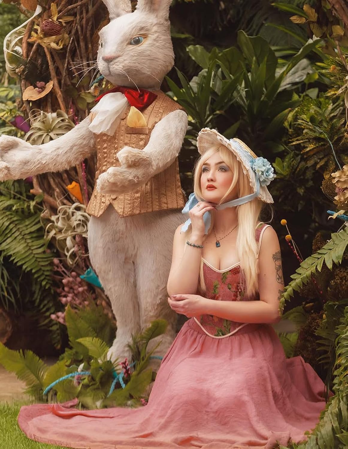 Scarlet Darkness Maxi Skirts for Women Long Flowy Boho Renaissance Skirt with Pockets - Image 3