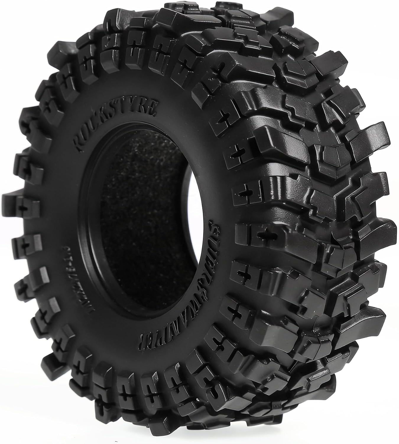 1.3 RC Crawler Tires 70mm * 26mm 1/24 1/18 Super Soft Rubber Wheel Tyres For 1:18 1:24 RC Crawler Car Axial SCX24 FMS AX24 FCX18 FCX24 TRX4M 1.3" Beadlock Wheels Upgrades Parts 4PCS