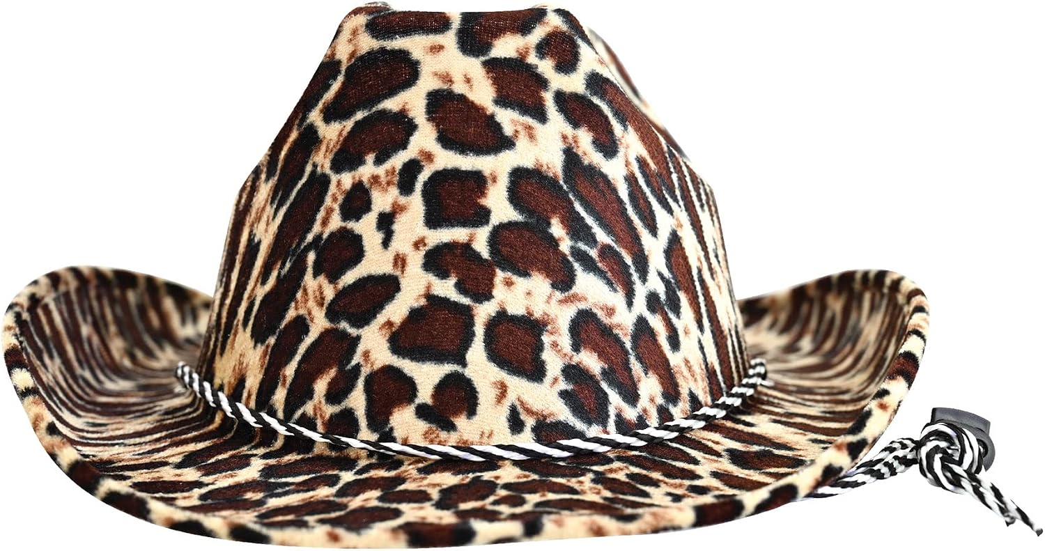 Beistle Cowboy Hats with Chin Strap – Halloween Costume Dress Up, Animal Safari Themed Birthday Party, Western Headwear