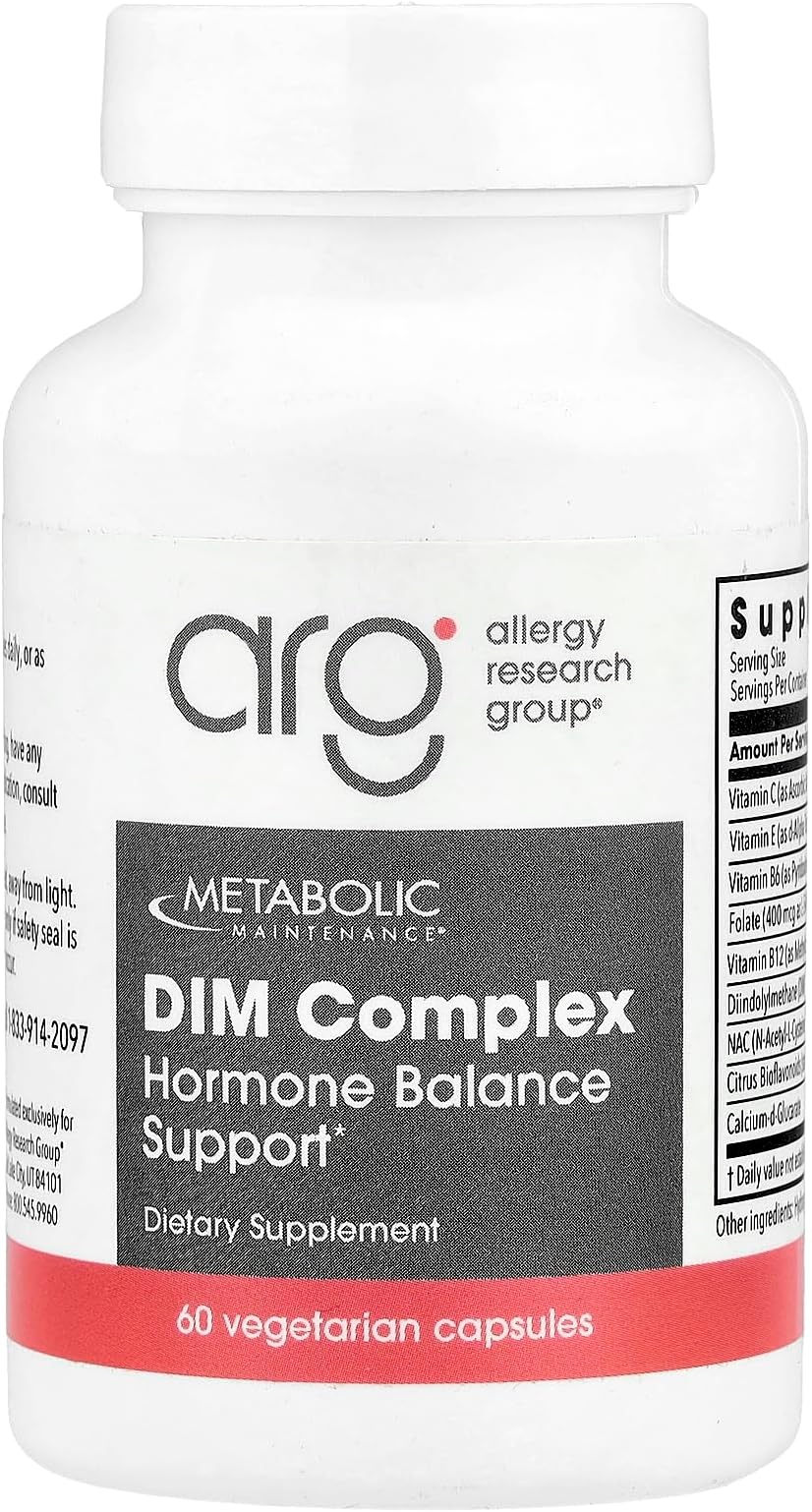 Metabolic Maintenance DIM Complex - Supports Estrogen Metabolism - DIM with NAC and Calcium D Glucarate - 60 Servings - 60 Capsules