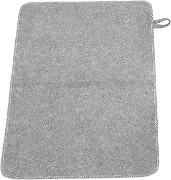 Felt Sauna Cusion, Felt Sauna Seat Cushion, 19.6 x 13in Sauna Mat for Inside Sauna, Portable Sauna Floor Mat Water Absorption Heat Insulation for Steam Room and Shower Rooms