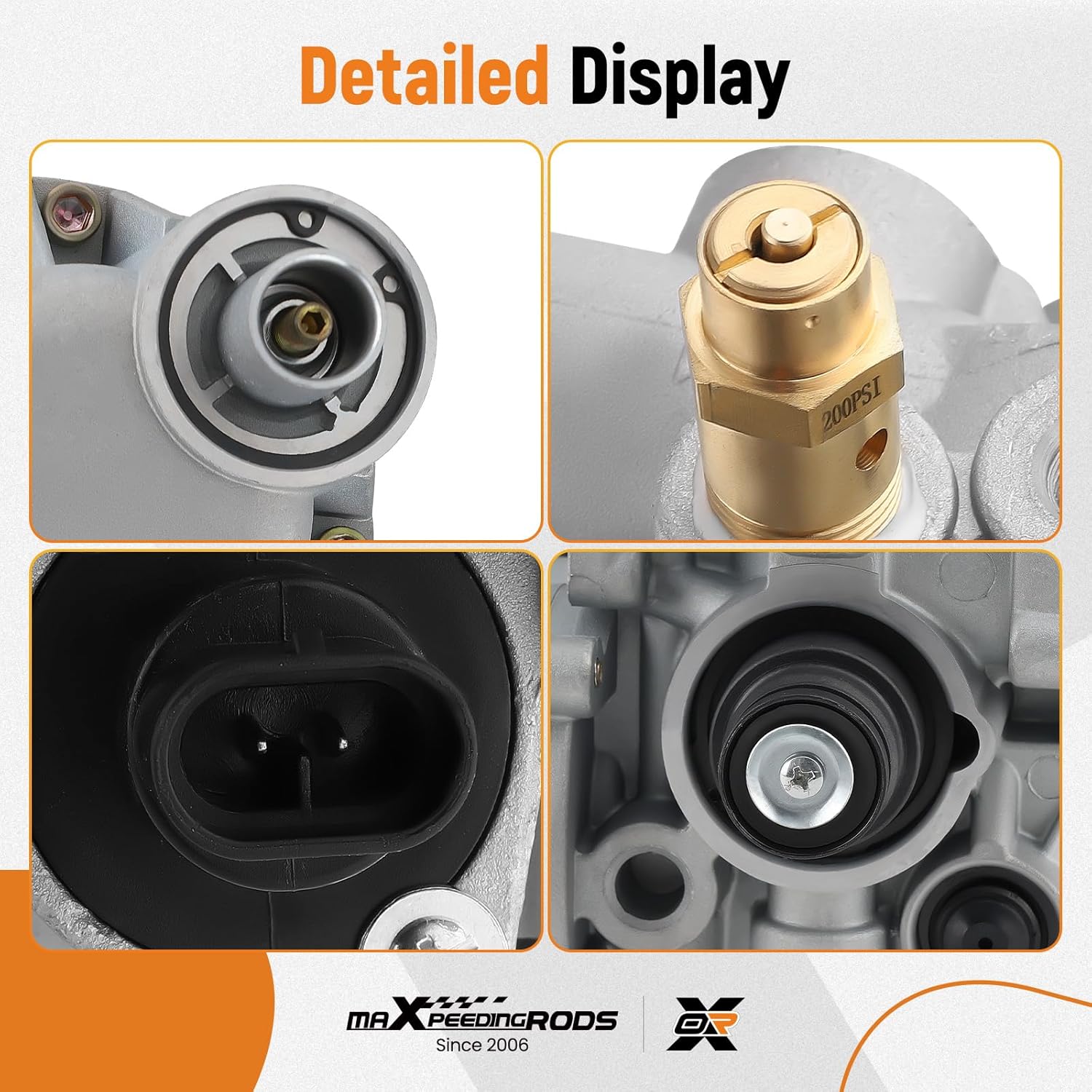 maXpeedingrods Air Dryer for Meritor System Saver 1200 Series, replacement for R955205 4324130010 12V Interior Cab Fresh Air Filter for Peterbilt, Black