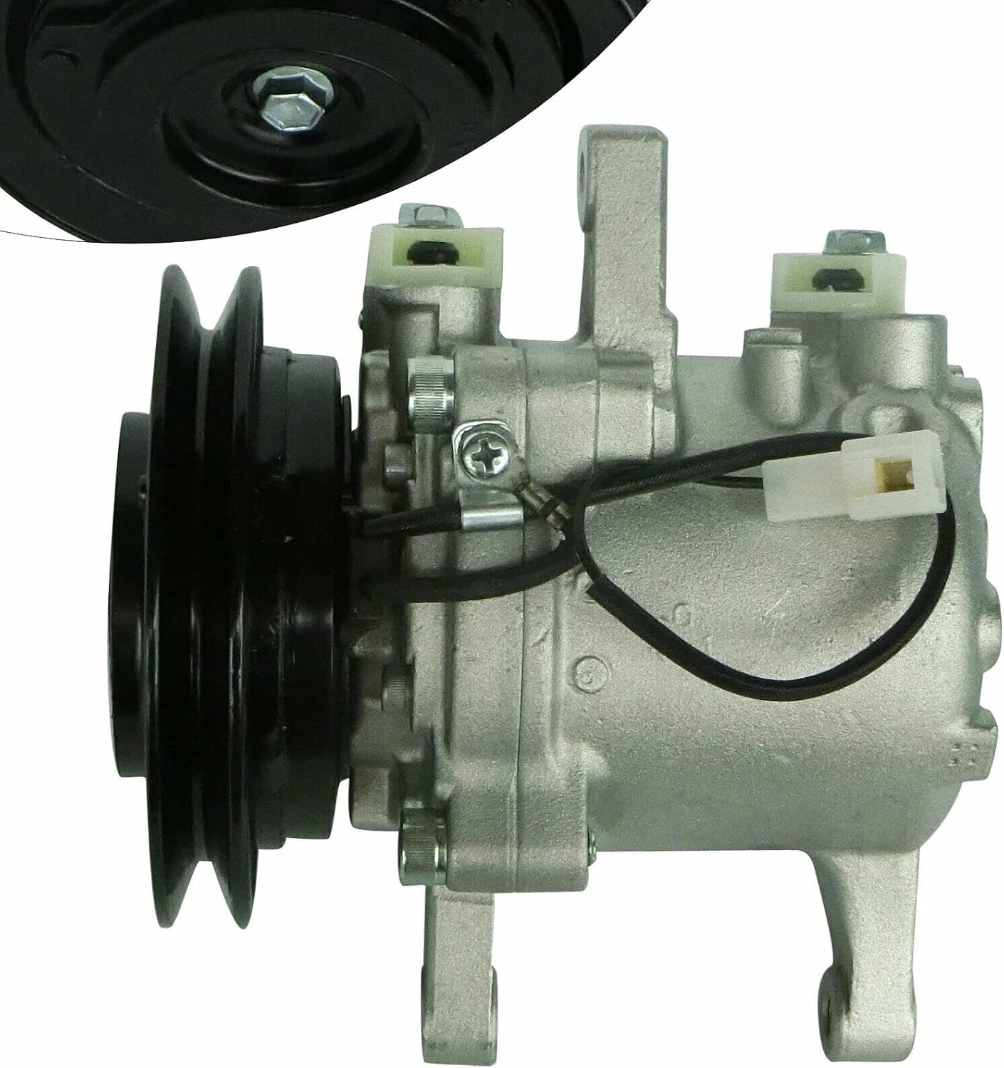 SV07E A/C Air Conditioning Compressor with Clutch Intended for KUBOTA M108S M5040 M8540 M7040 M9540