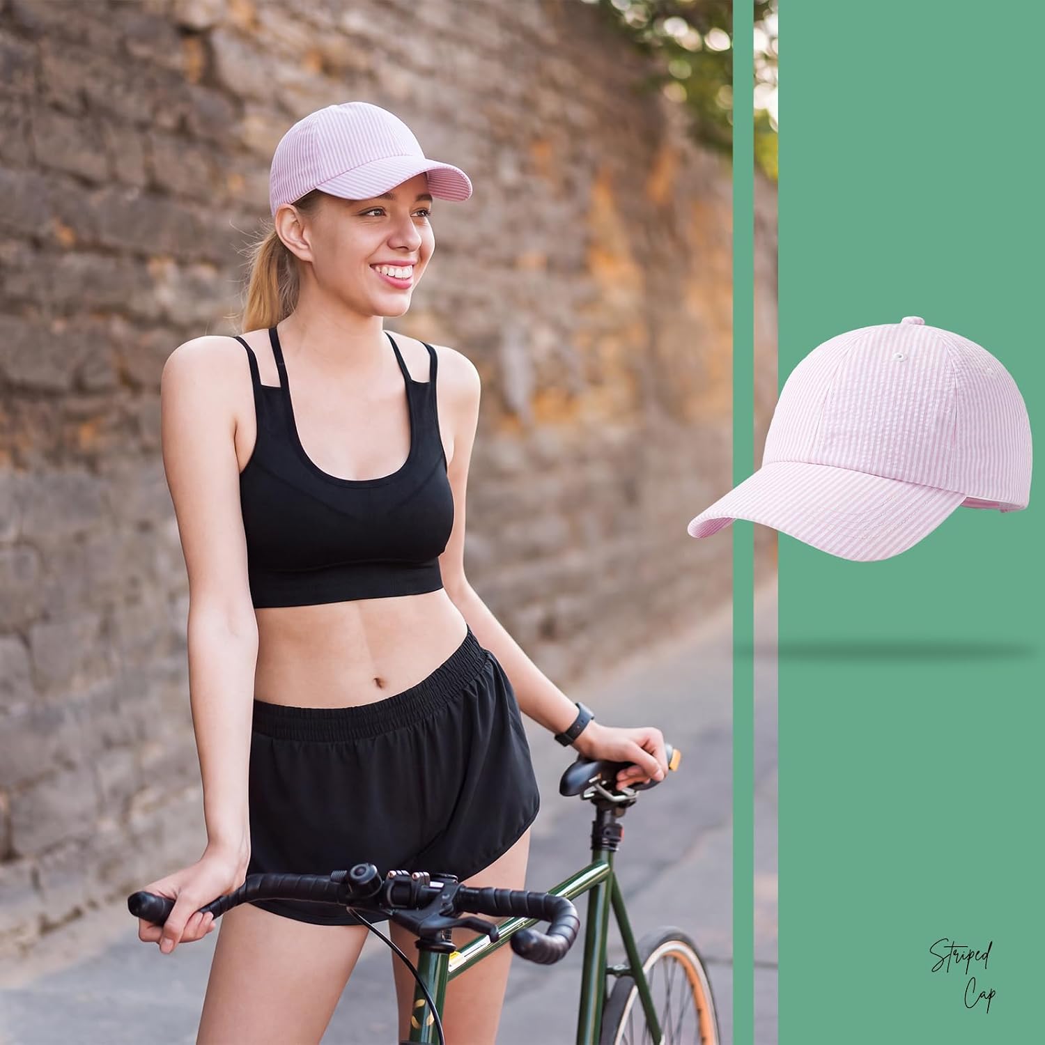 Bonuci Baseball Cap for Women, Golf Hat, Adjustable Sun Ball Cap image 5