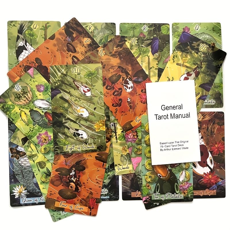 きんぎょ★TAROT Atesswy 12 * 7cm Nishikigoi Tarot A 79-Card Tarot Deck Intuitive
