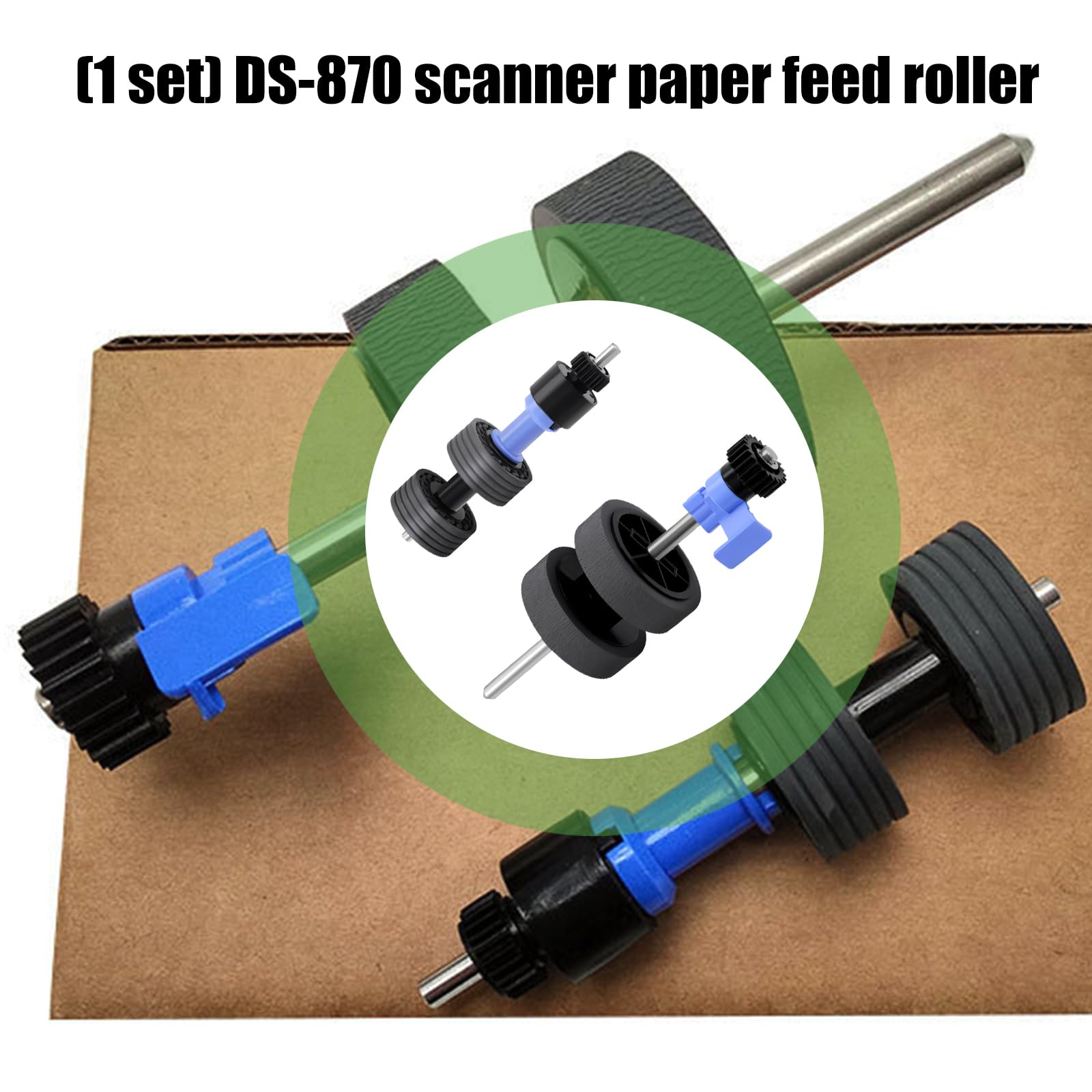 Rotolo per scanner documenti, 65 pagine minuti, per 870, 875, 975, 570, 530, accessori per la pulizia dei rulli