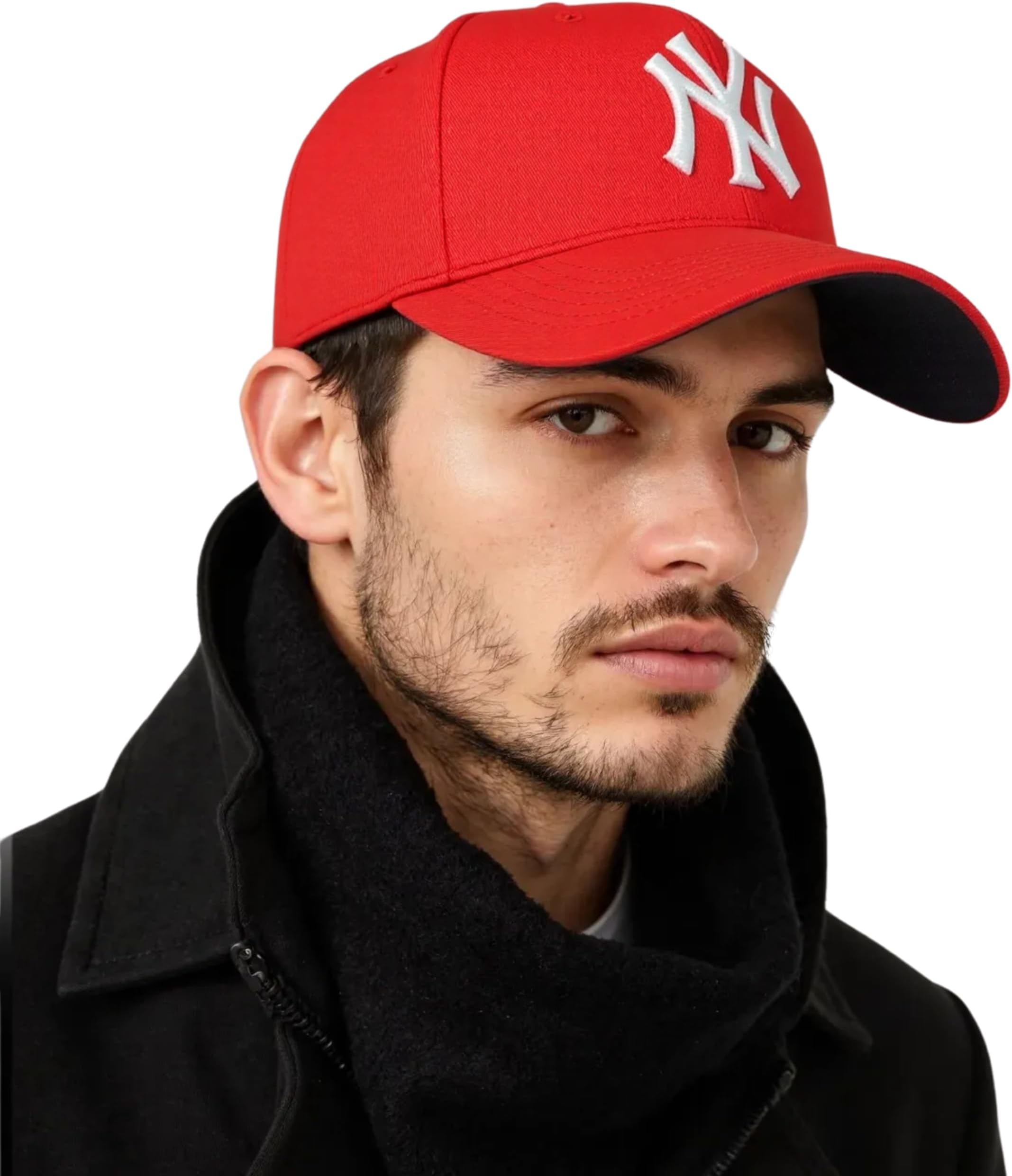 Tomorrow 3D NY Baseball Cap for Men | Unisex Adjustable Strap Stylish Design Sports Caps - Gym and Cricket Caps Summer Sun Hat Waterproof Black