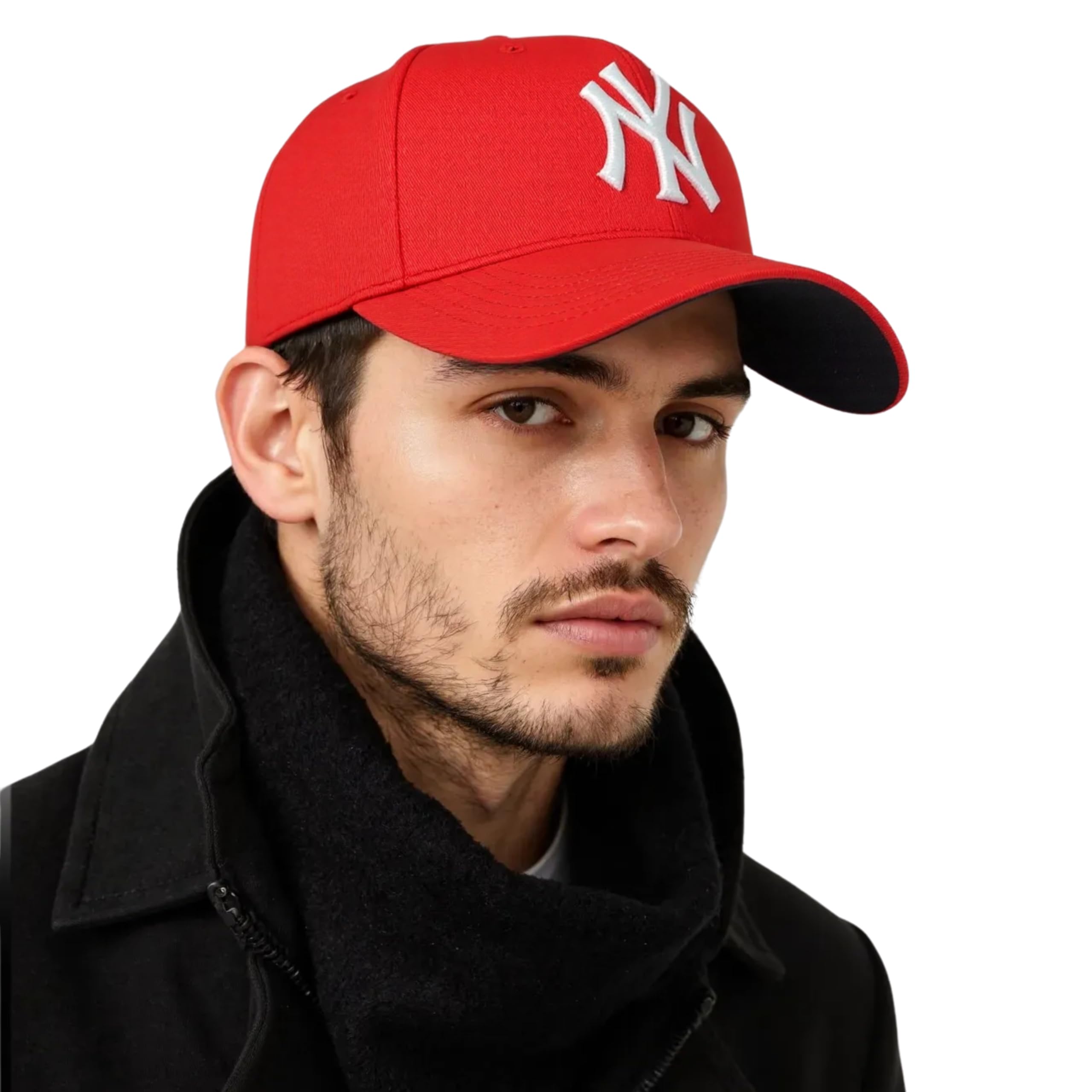 Tomorrow 3D NY Baseball Cap for Men | Unisex Adjustable Strap Stylish Design Sports Caps - Gym and Cricket Caps Summer Sun Hat Waterproof Black-image-43