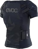 EVOC Protector Jacket Kids kurtka ochronna dla dzieci (LITESHIELD Flex ochraniacze na plecy i ramiona, wentylacja 3D, zrównoważona produkcja z nylonu MIPAN pochodzącego z recyklingu), czarna