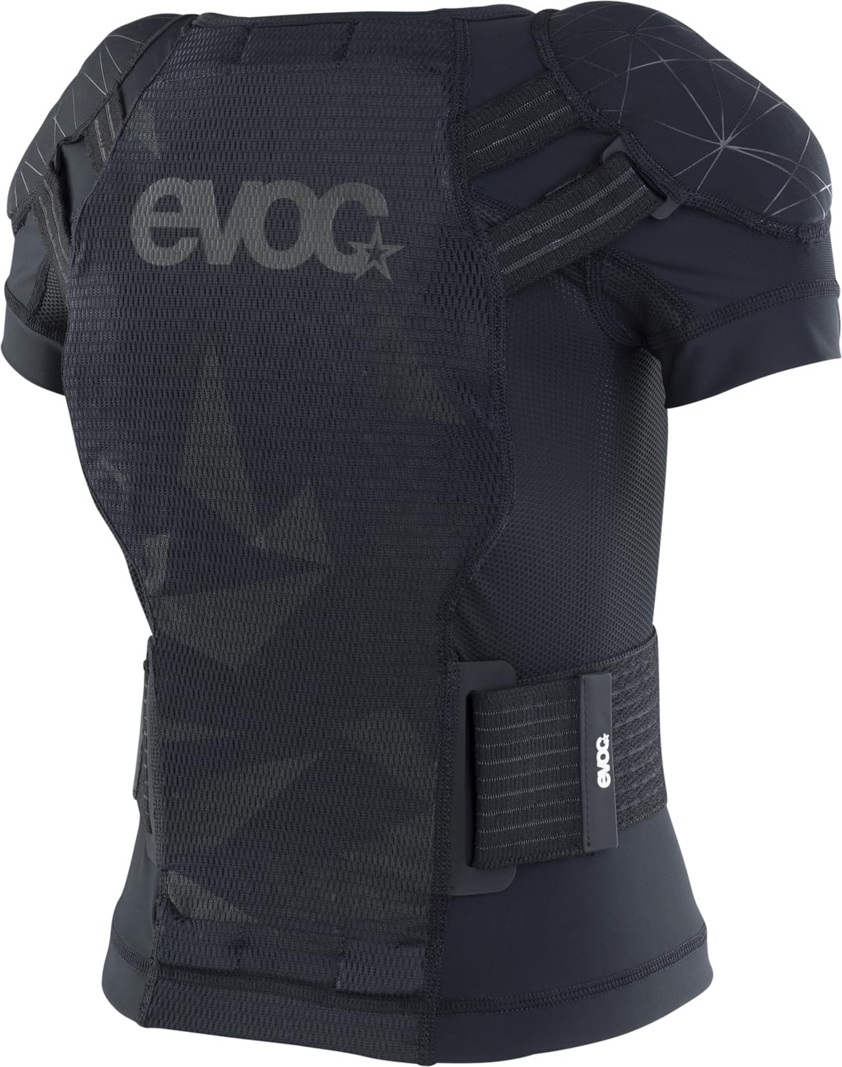 EVOC Protector Jacket Kids Veste de Protection pour Enfants (Protections dorsales et épaules LITESHIELD Flex, Ventilation 3D, Fabrication Durable en Nylon MIPAN recyclé, Taille : JS), Noir