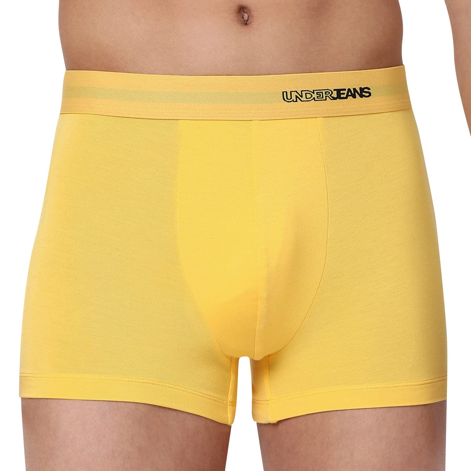 underjeans Cotton Blend Men Micromodal White Trunk Regular Fit Solid-picture-19