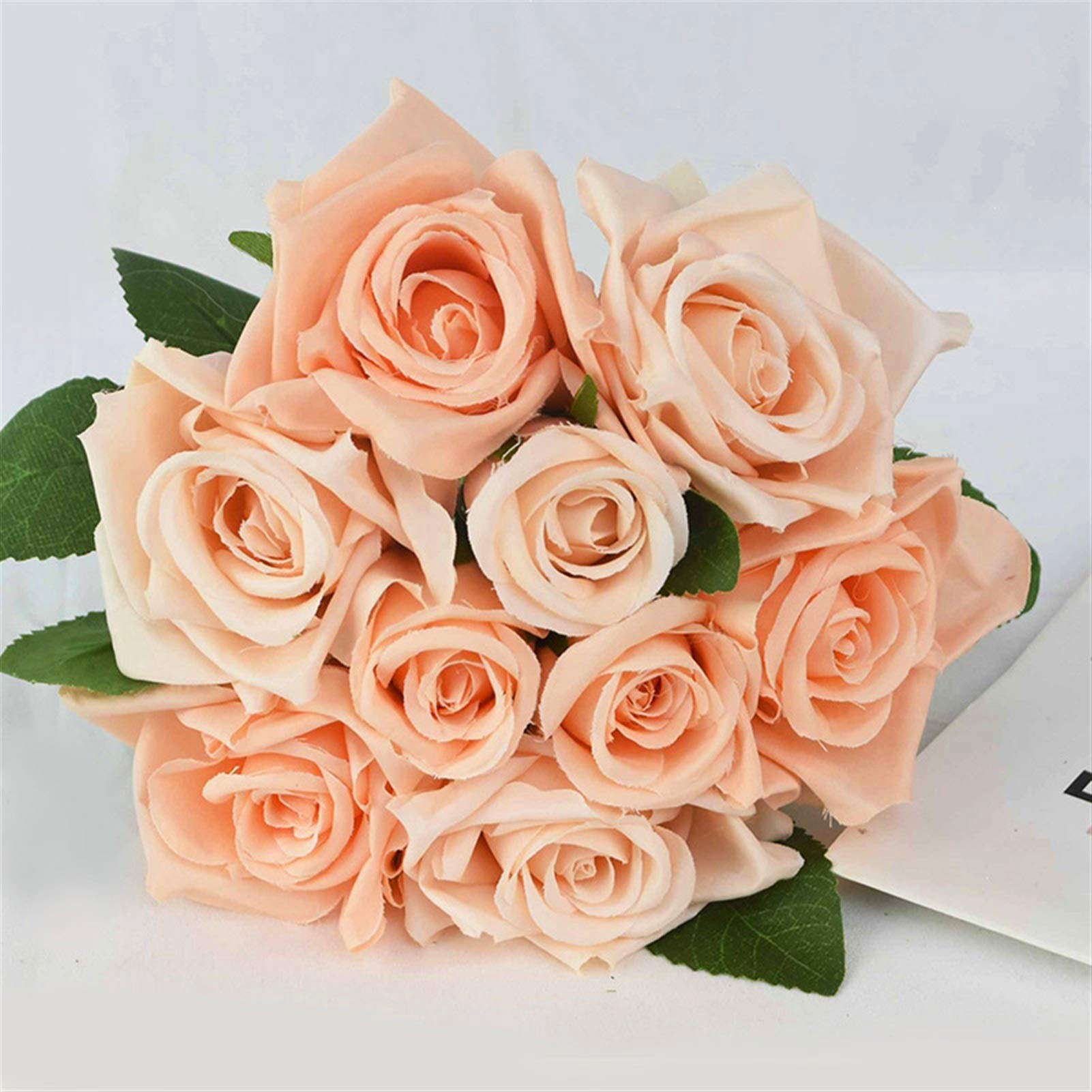 Amazon|ウェディングブーケ 1ブーケ人工ローズフラワーウェディング