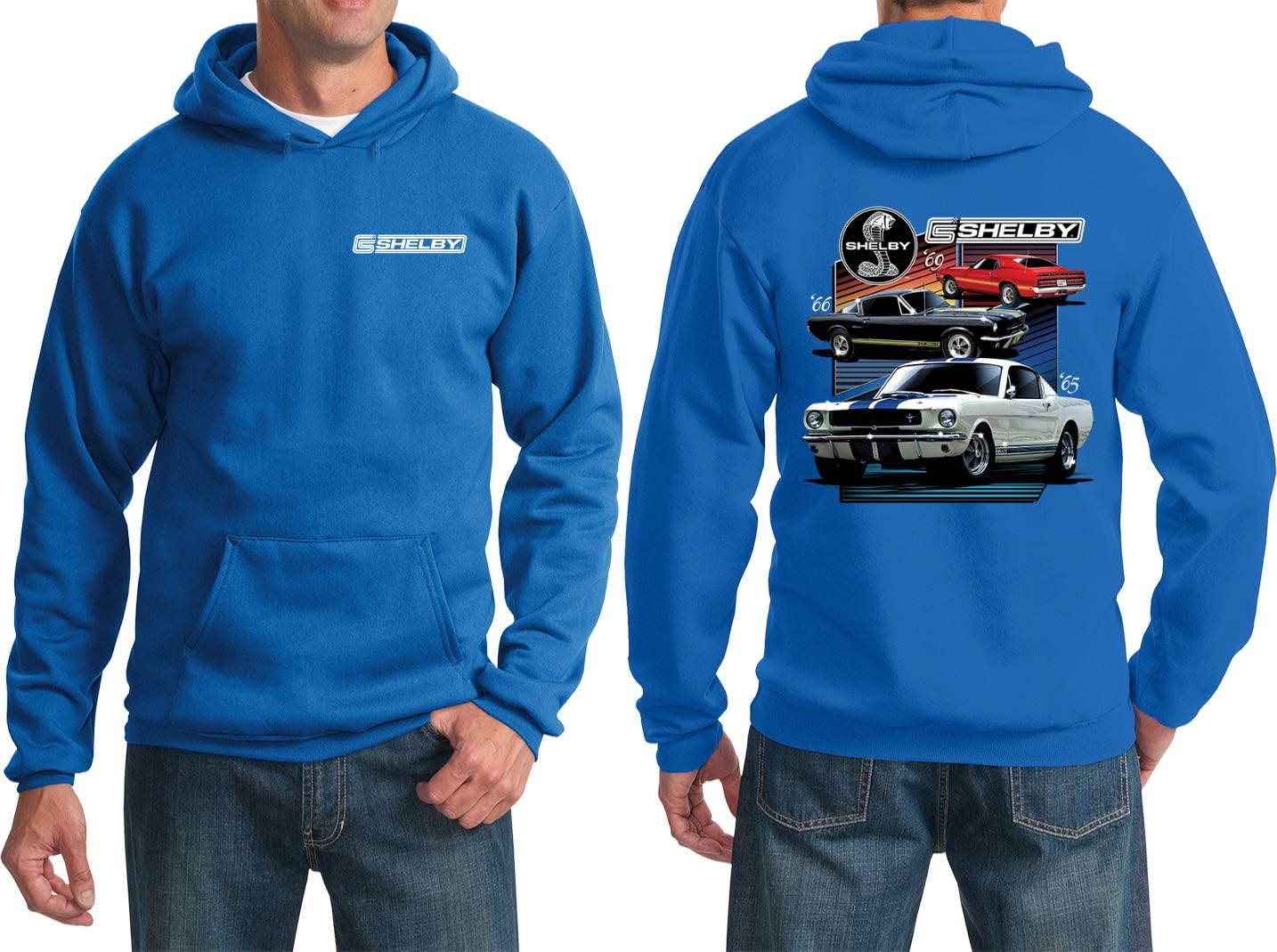 Ford Mustang Hoodie Various Shelby Front and Back