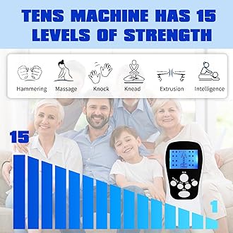 8-in-1Period Simulator Machine for Men,Period Pain Simulator for Men Tens Machine for Pain Relief with 10 Replacement Pads,Suitable for Muscle/Back/Shoulder/Neck/Leg/Calf Pain Relief
