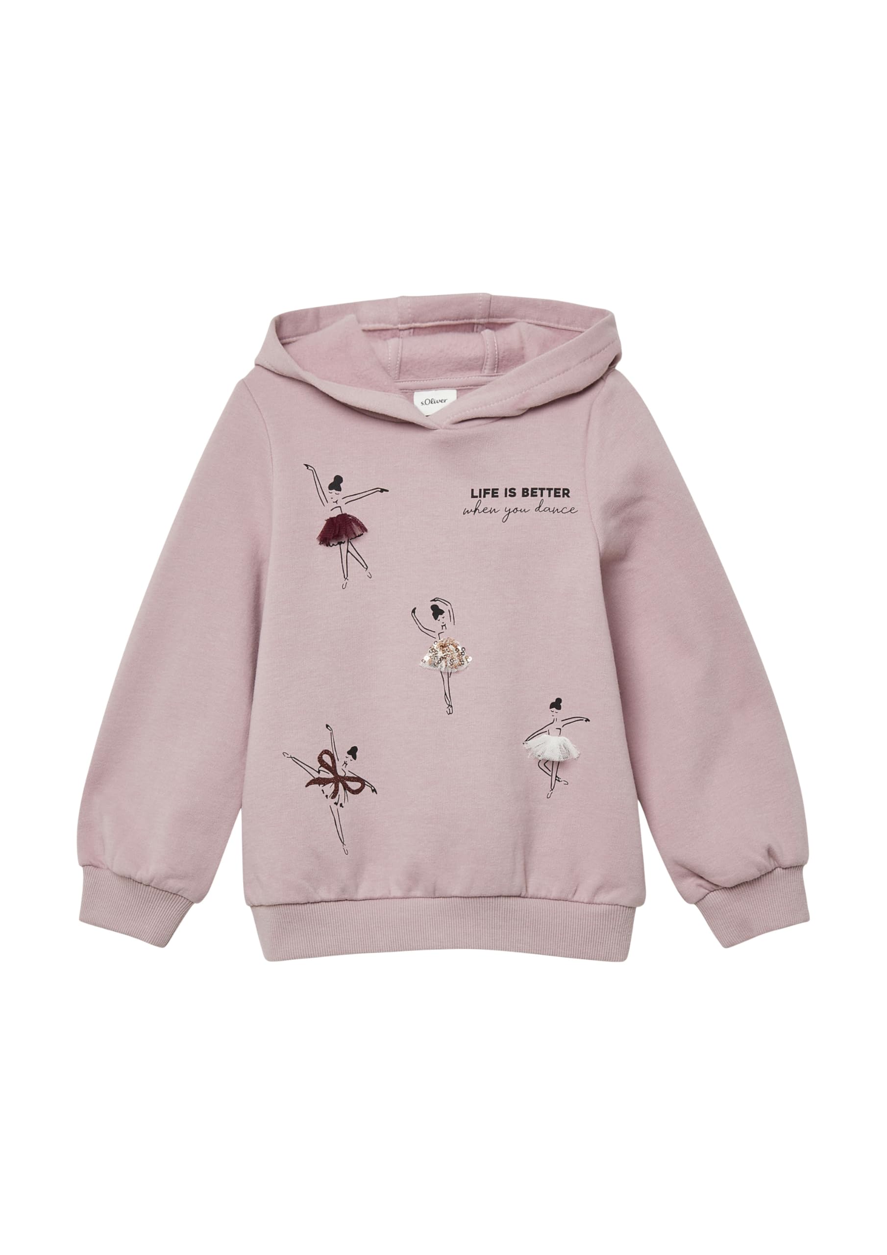 s.Oliver Bluza z kapturem i cekinami Dziewczynki 2173269