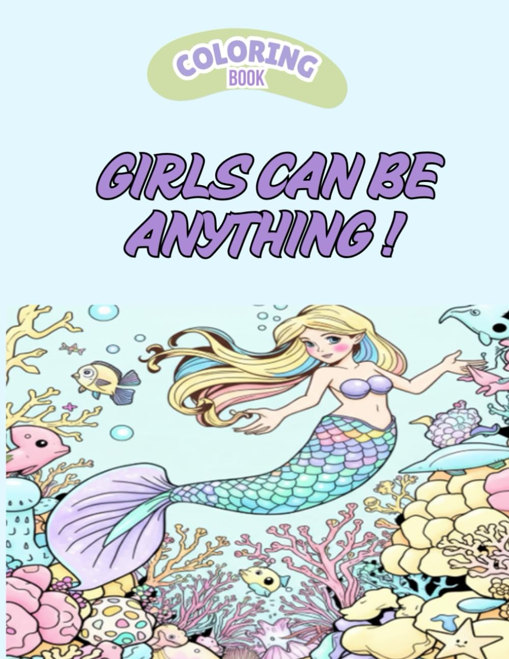 Girls Can Be Anything ! Coloring Book