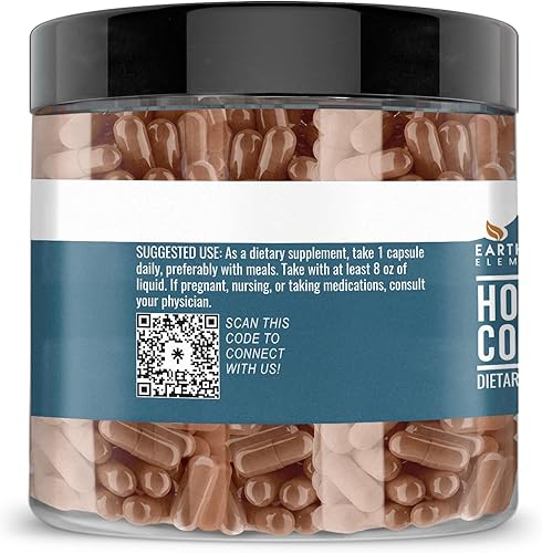 Miniatura 2 de Earthborn Elements Houttuynia Cordata 200 cápsulas, puras y sin diluir, sin aditivos