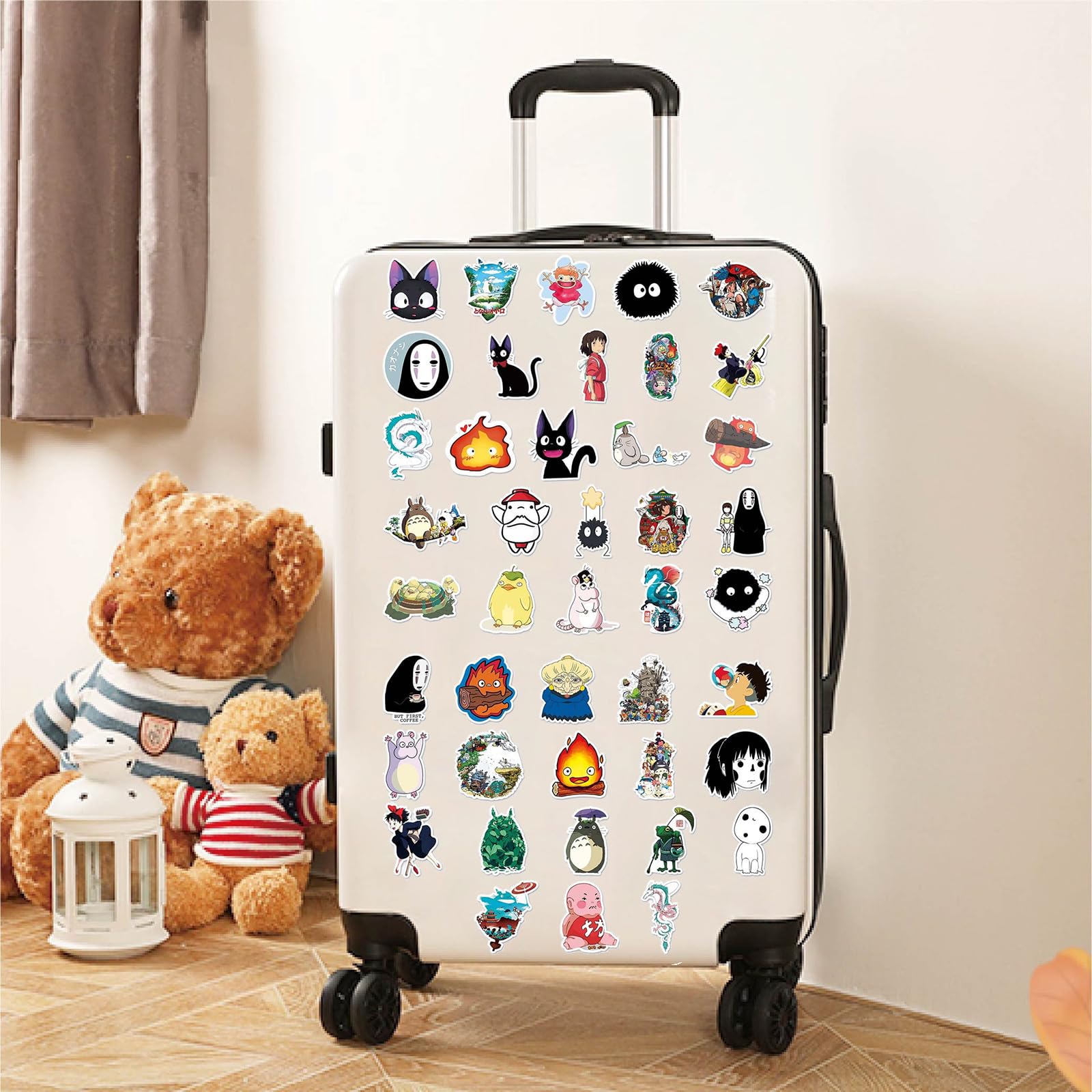 YOGARTH 50 Pièces Autocollants Kawaii Anime Stickers en Vinyle pour Guitares Ordinateur Portable