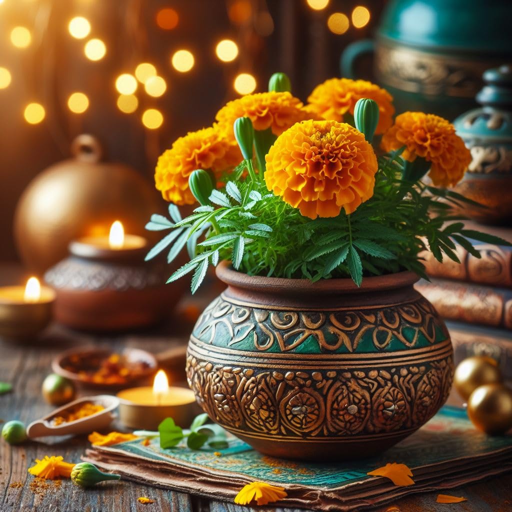 100+ Seeds- Hybrid Dwarf Marigold African Inca Flower Seeds For Home Garden- Heavy Bloomer Plant (B0CZ9TVMCM) Amazon Price History, Amazon Price Tracker