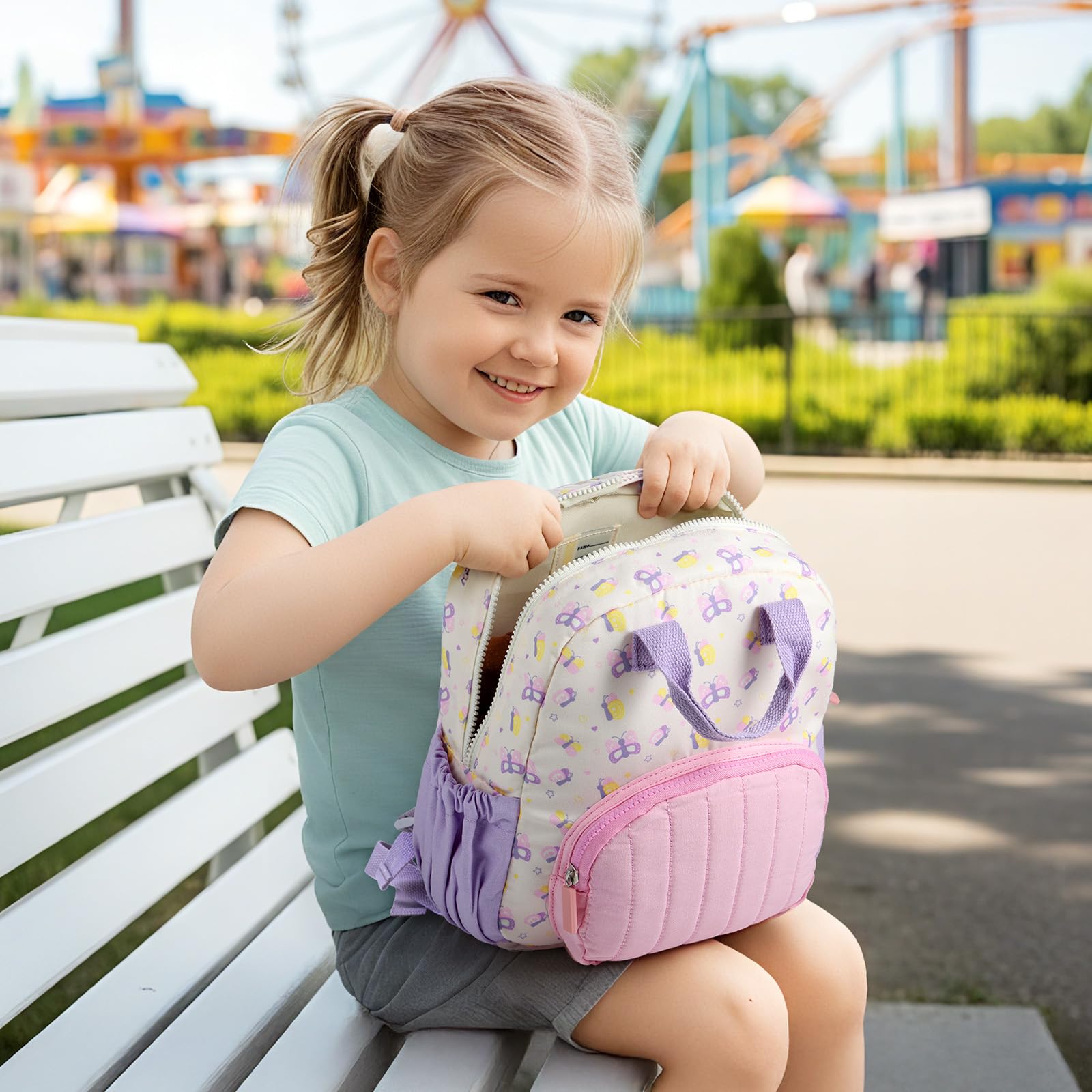 GAGAKU Zaino per bambini – Mini zaino per bambini da 2-4 anni zaino prescolare, Farfalla, Small, Zaini per bambini