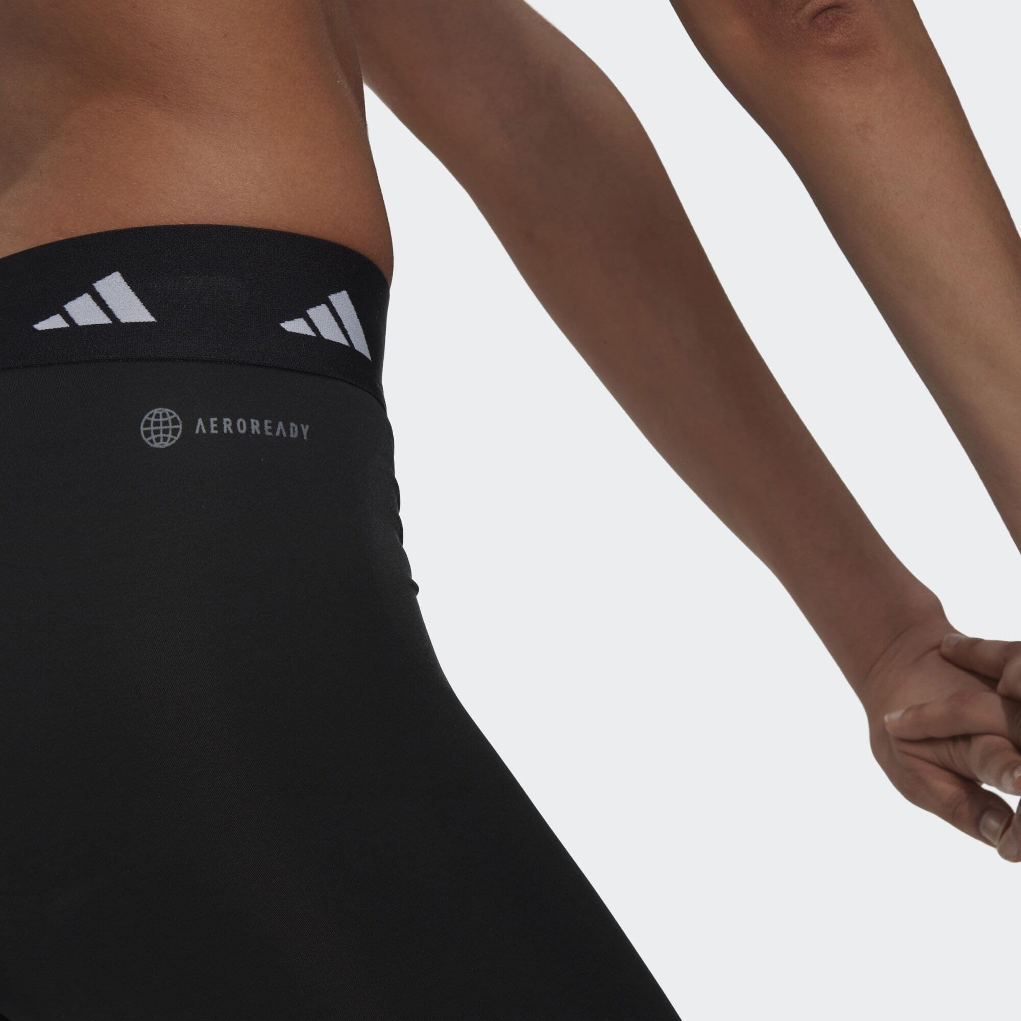 Adidas - Techfit 3 Stripes 7/8 Leggings, Calzamaglia Donna