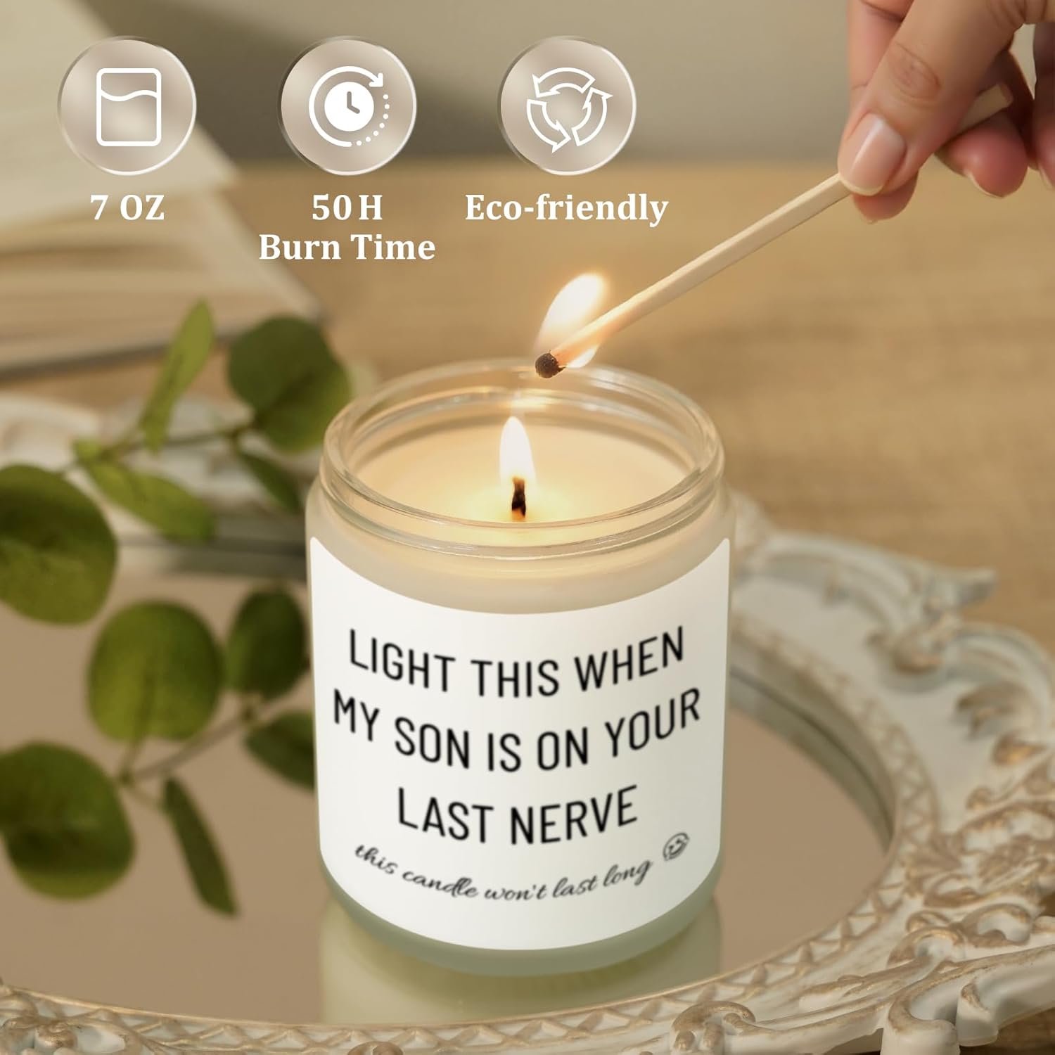 Daughter in Law Gifts, Funny Daughter in Law Birthday Gifts, Mothers Day Christmas Gift for Future Daughter-in-Law from Mother-in-Law, Unique Candle Gift for Son’s Girlfriend - Image 5