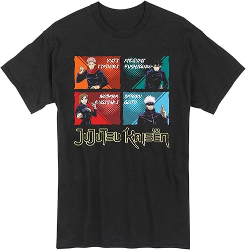 Great Eastern Entertainment Jujutsu Kaisen - Camiseta de panel de grupo