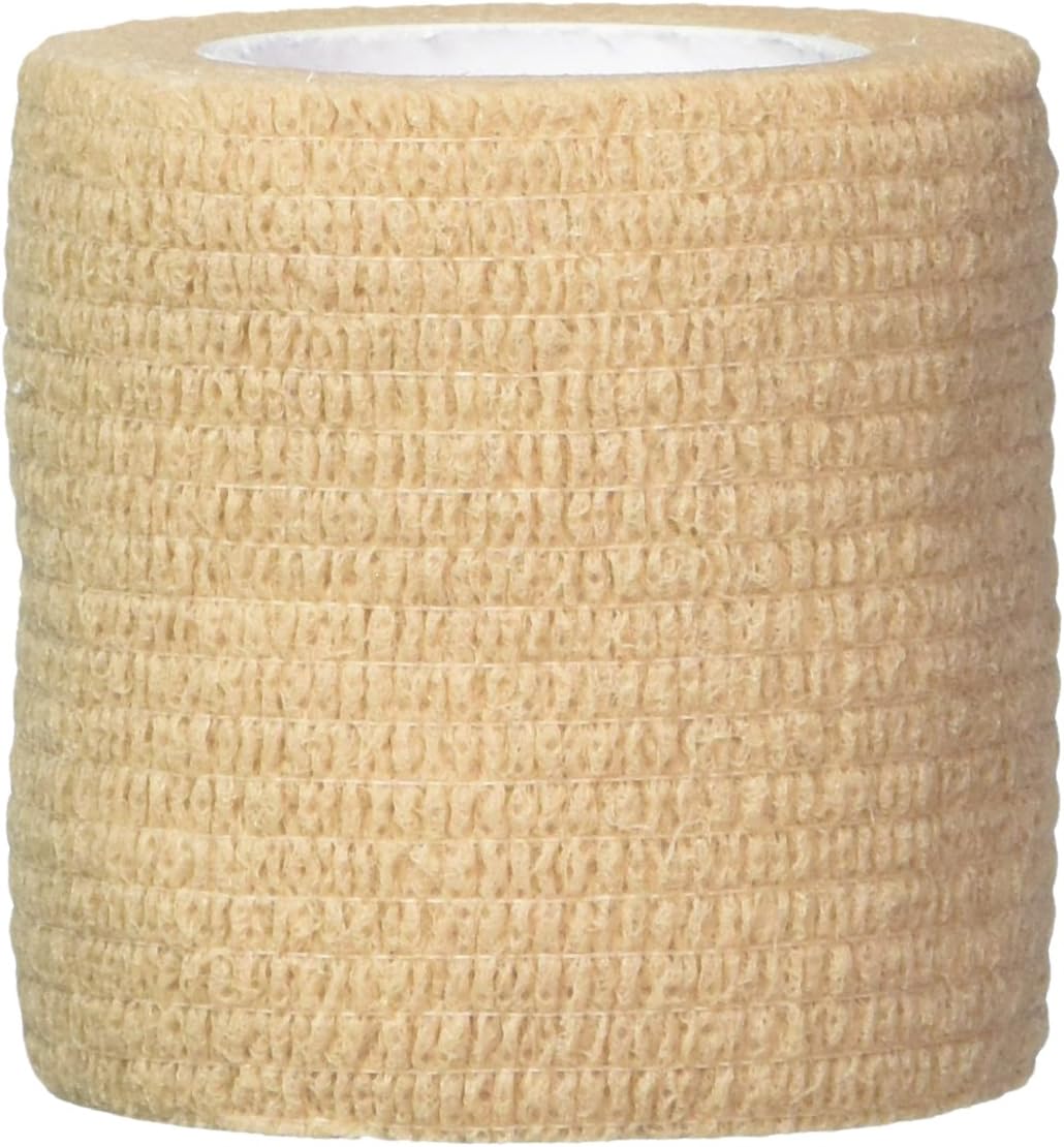 Ever Ready First Aid Self Adherent Cohesive Bandages 2" x 5 Yards - 12 Count, Tan