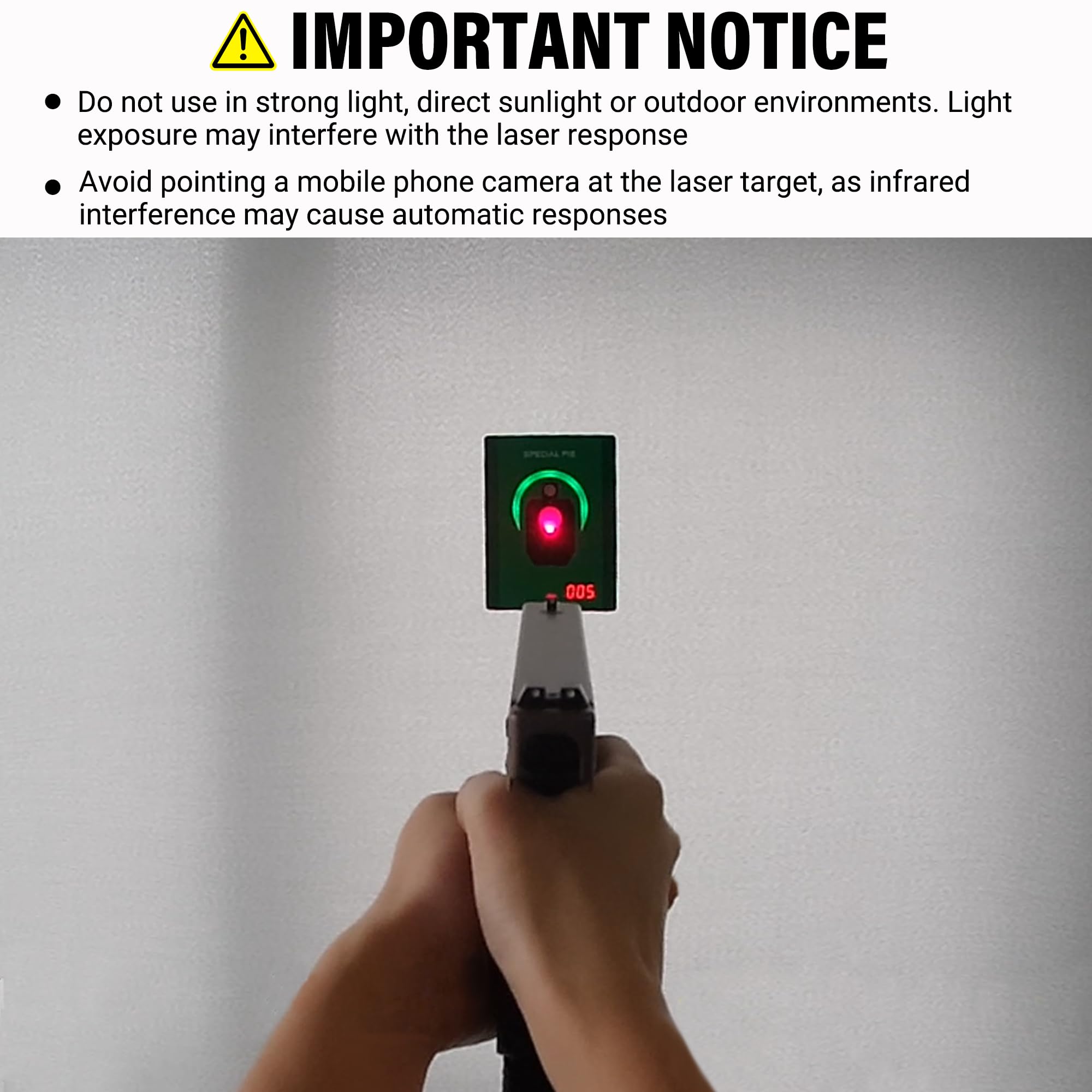 Obiettivo di allenamento laser, feedback sonori realistici e luce, contatore hit, allenamento di tiro laser per esercizi a casa