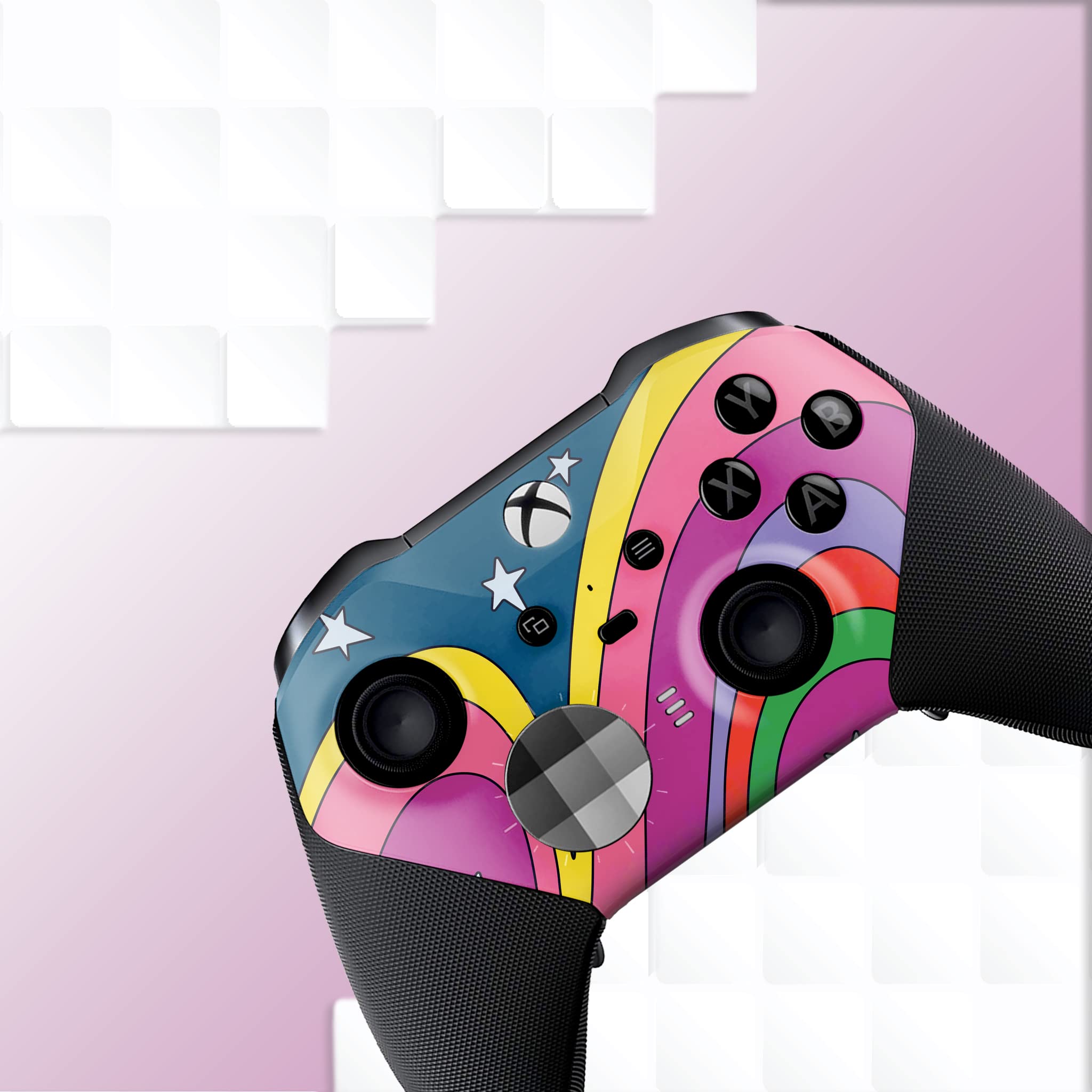 BCB Controller Customised for Elite Controller Wireless. Original Elite Series 2 Controller Compatible with Xbox One / Series X & S Remote Control. Customized with Water Transfer Printing (Not a Skin)