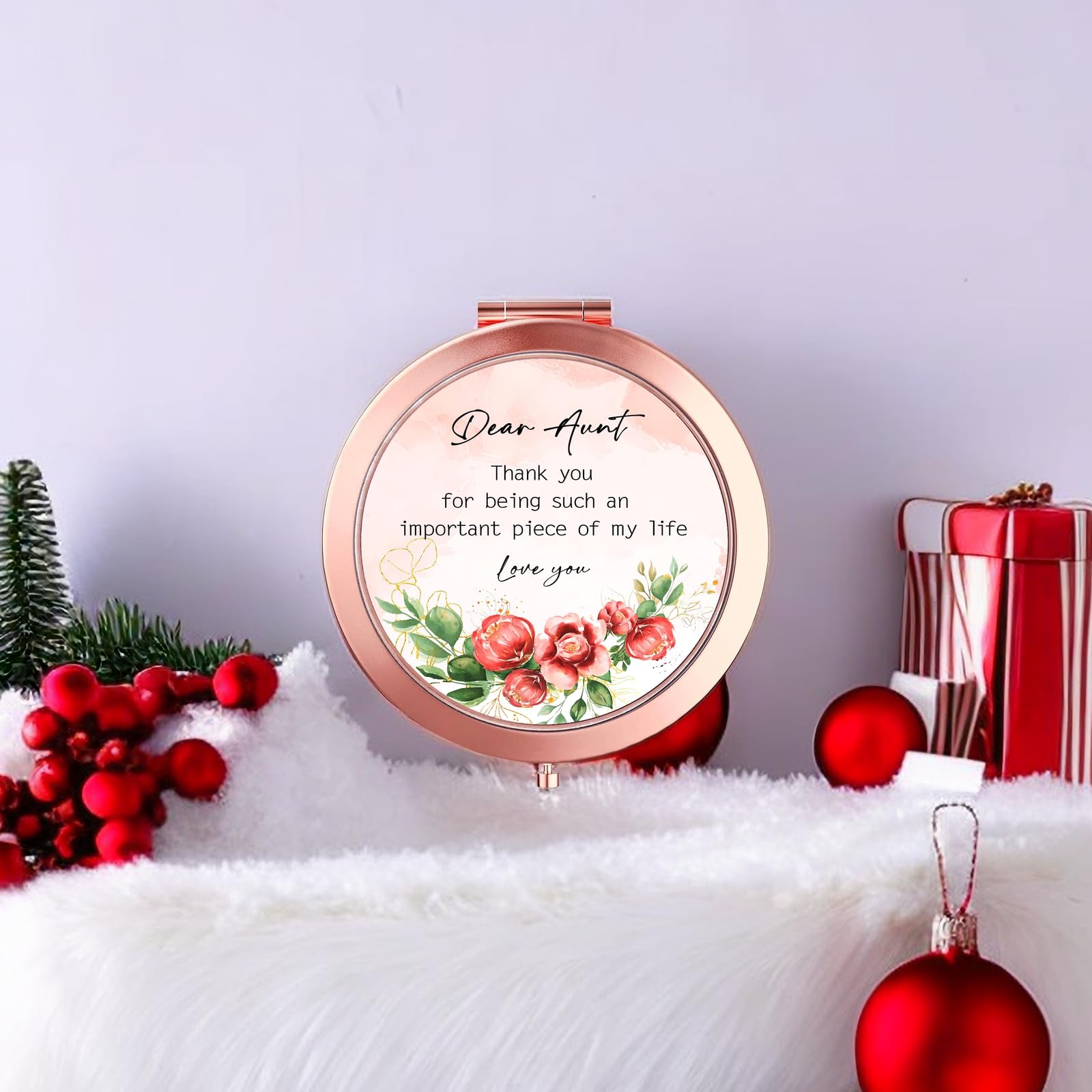 Yicadorn Taschenspiegel Geschenk Für Tante – Kompakt & Tragbar, Perfekt Für Die Handtasche