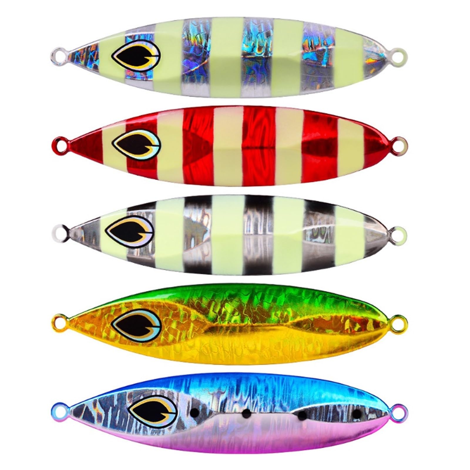 INEOUT 5 Pz/Set 80g 100g 120g Acqua di Mare Jigging Richiamo di Pesca Metallo Jig Cucchiaio Pesca Shore Lento Giappone Esche Pesce Basso Esca Acqua Salata