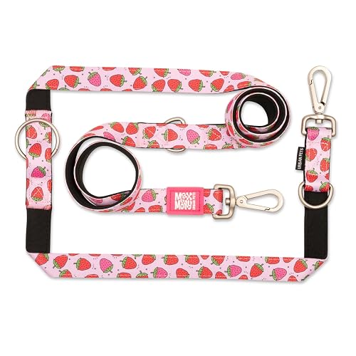 MAX & Molly Correa multifunción para Perros de 2 m con 2 mosquetones, Strawberry Dream/M Correa…