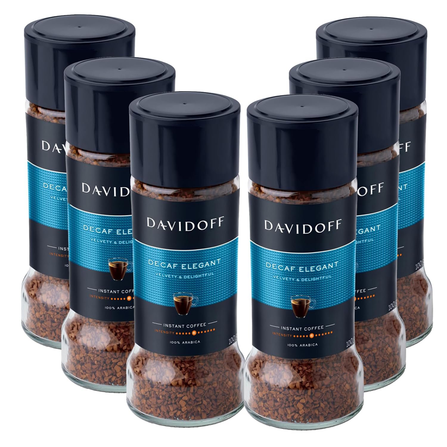DAVIDOFF Decaf Elegant Instant Coffee - 6/12 Intensity - 100 g - (Pack of 6) (B0D9HB1VCG) Amazon Price History, Amazon Price Tracker